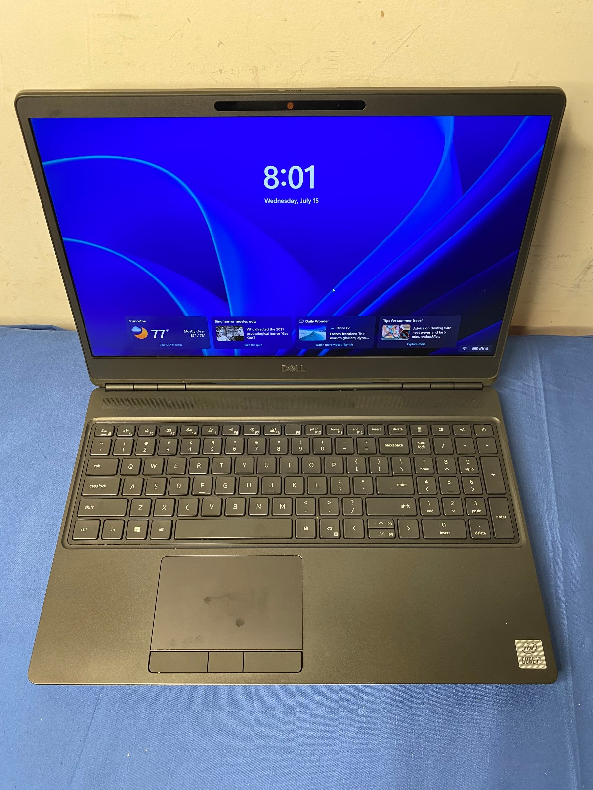 Dell Precision 7550 i7-10750H 2.60GHZ, 512GB SD 32GB NVidia T2000 Win 11 Pro