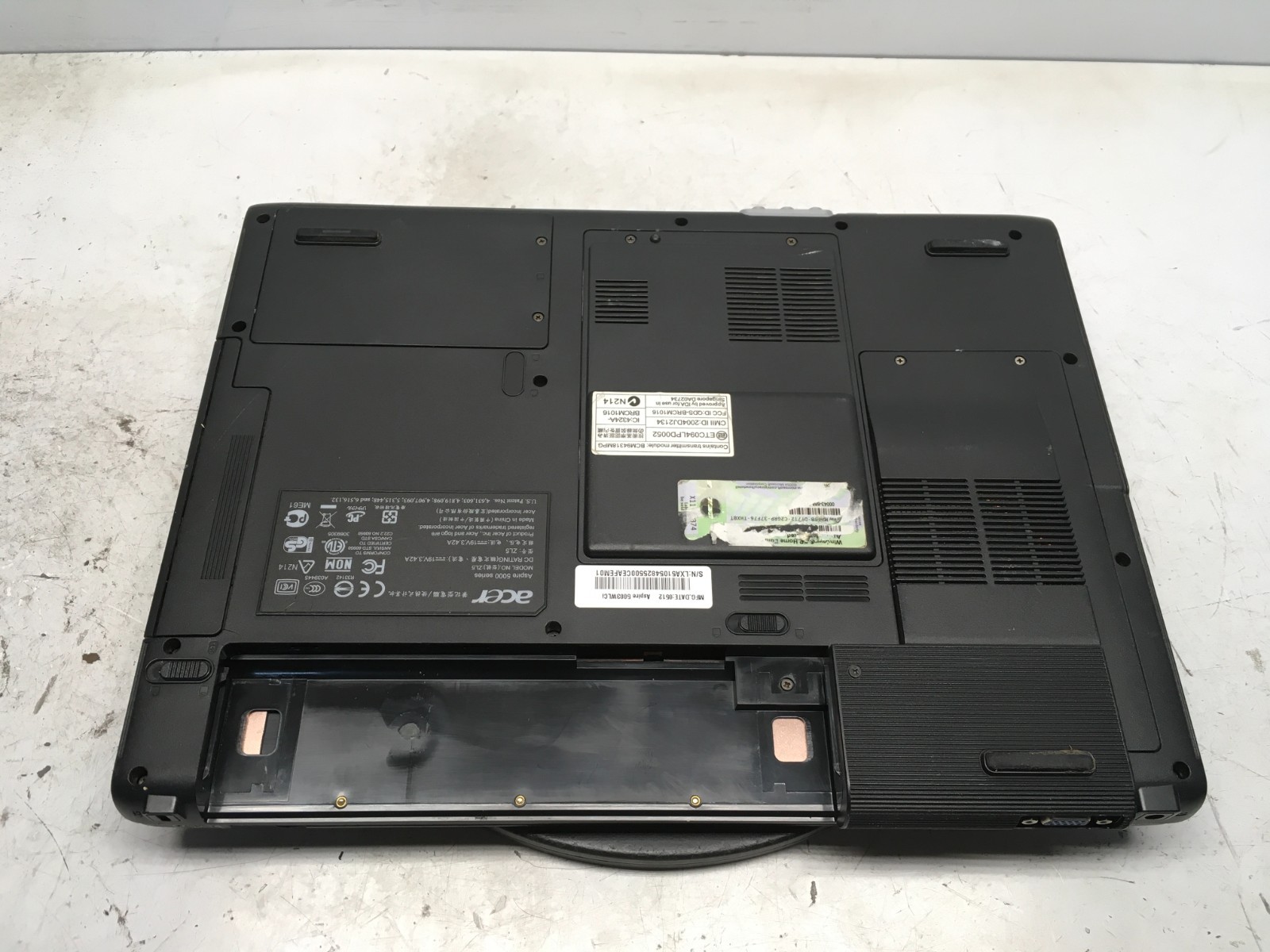 Acer Aspire 5003WLCi AMD Turion 64 ML-32 1800MHz 446 MB NO HDD