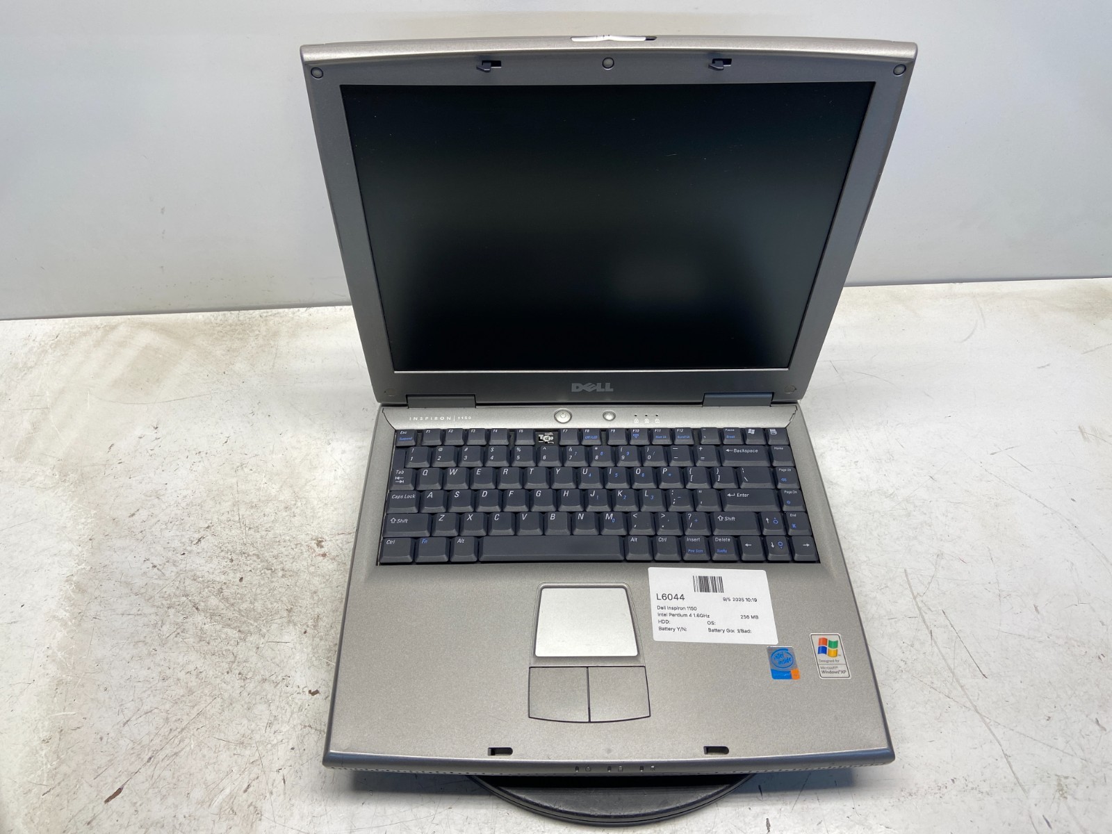 Dell Inspiron 1150 Intel Pentium 4 1.6GHz 256 MB NO HDD