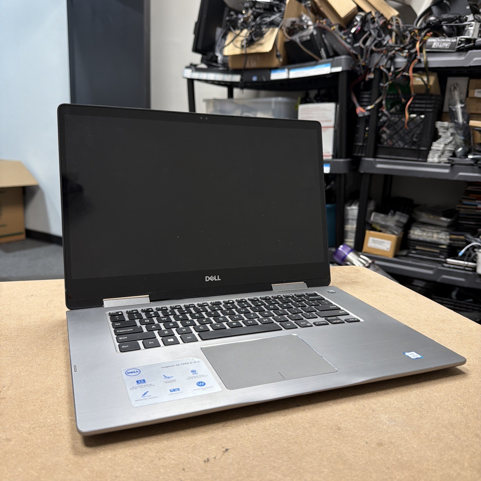*NO BOOT 2-in-1 Dell Inspiron 7573 Laptop i5-8250u 1.60GHz 4GB RAM No HDD/OS