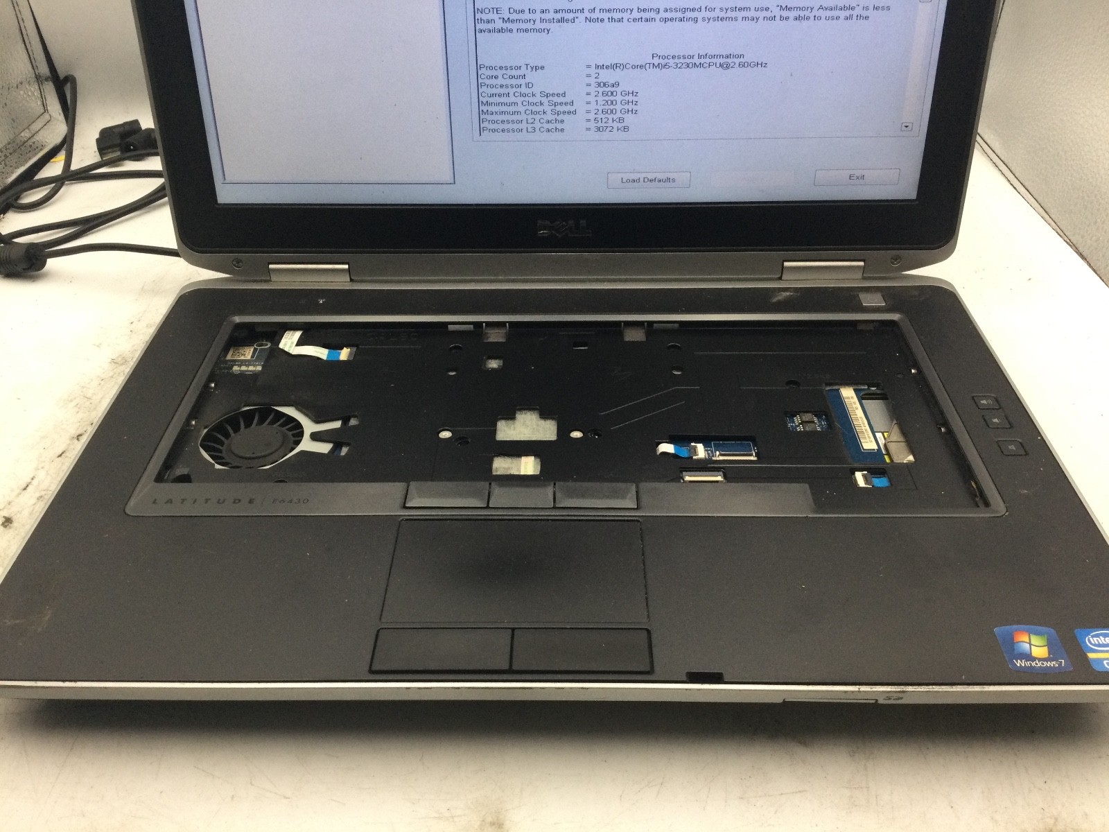 DELL LATITUDE E6430 – BOOTS TO BIOS – INTEL I5 3230M – 4GB RAM – READ DESCRIP-BB
