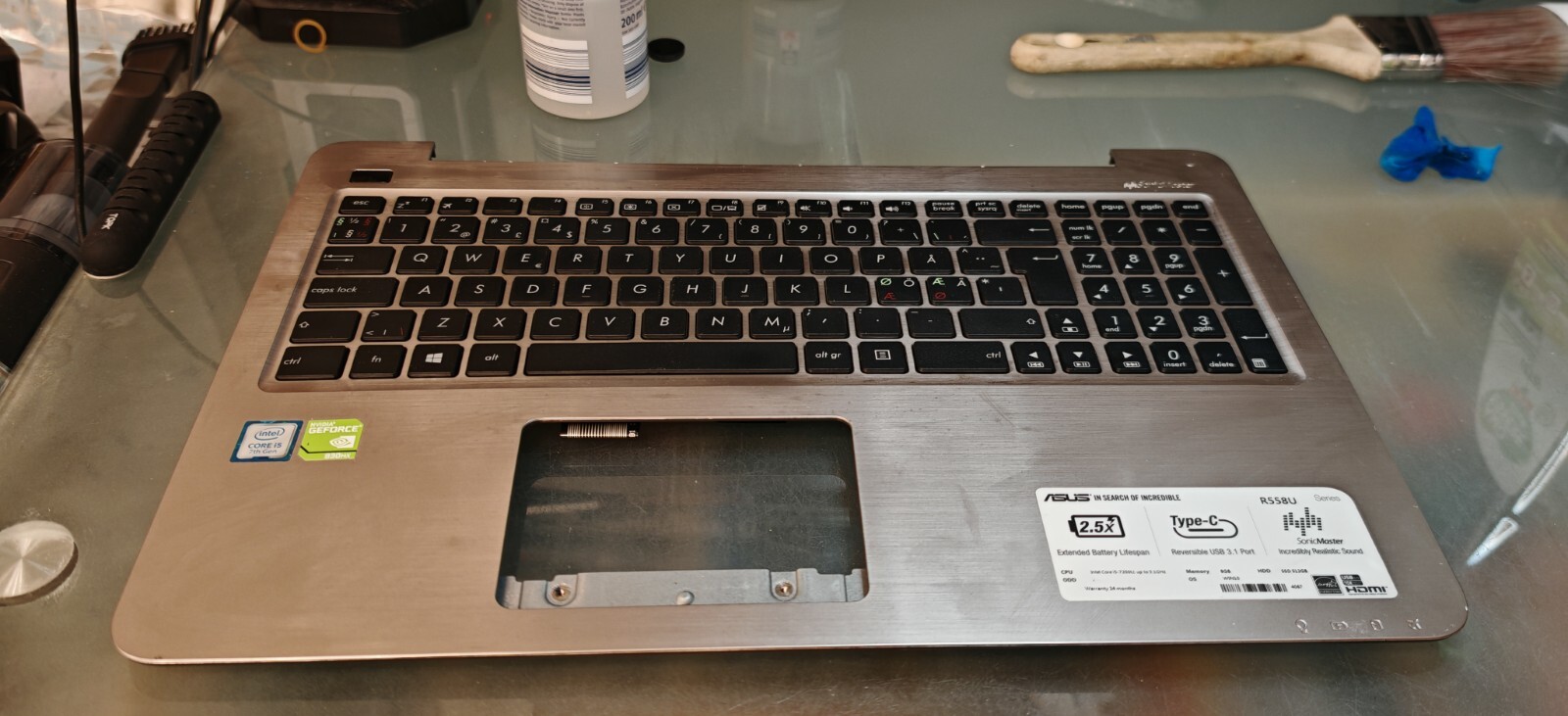 ASUS X556U R556U F556U R558 TOP BODY PALMREST 13N0-SGA0821 13NB09S2AP0321