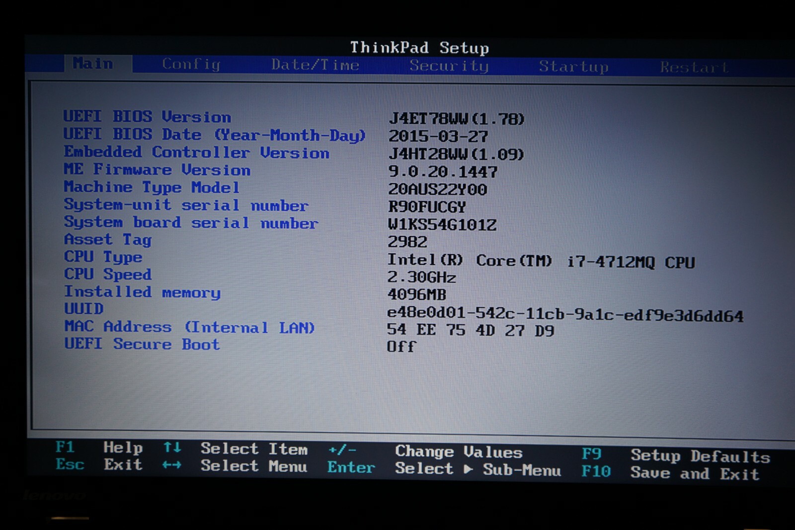 ^ Lenovo ThinkPad L540 i7-4712MQ @ 2.3GHz 15.6″ 4GB Ram No HD #C1226