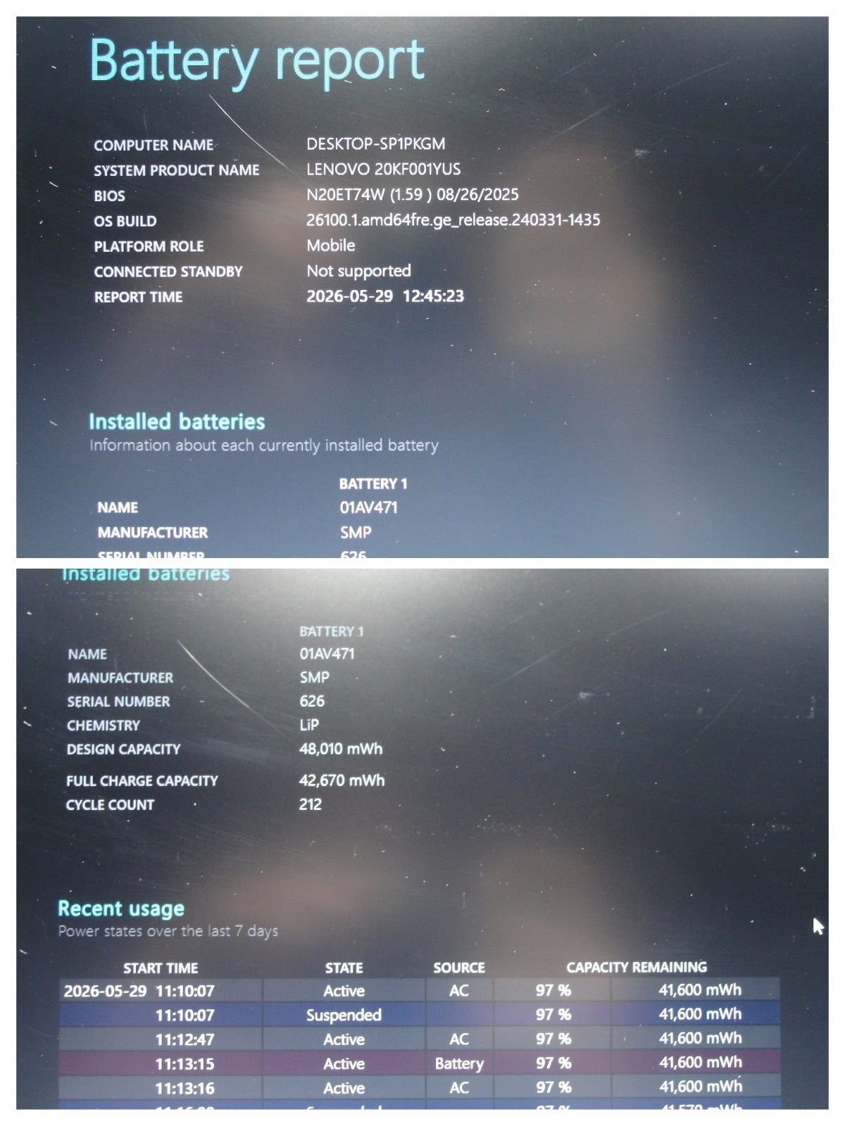 Lenovo ThinkPad X280 Intel i5-8250U 1.6GHz 8GB RAM 256GB SSD Win 11Pro+Charger
