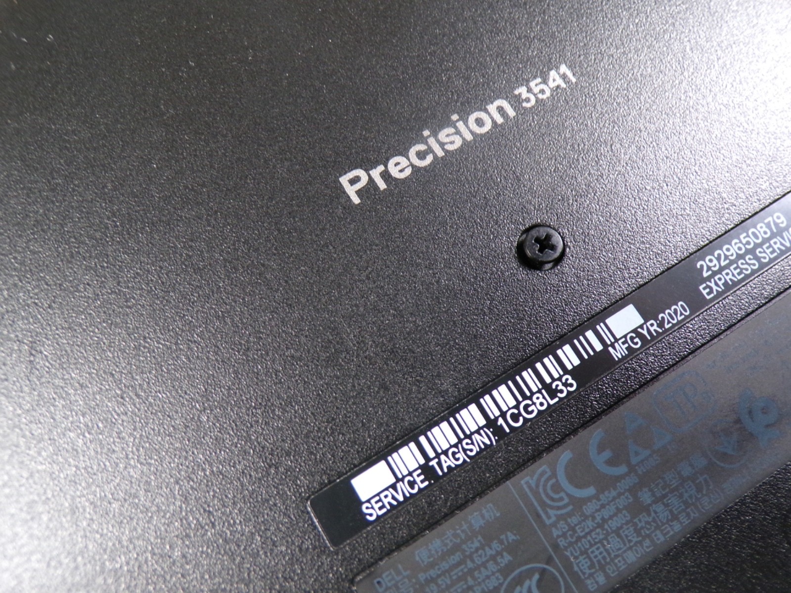 DELL PRECISION 3541 INTEL CORE i5-9400H 2.50GHZ 16 GB RAM **NO HD/ NO CADDIE