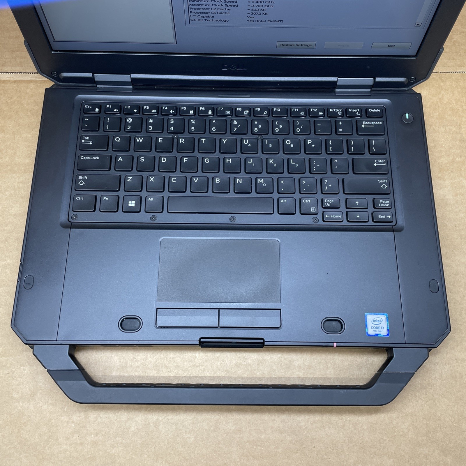 Dell Latitude 5420 Rugged, Intel Core i3-7130U @ 2.70GHz 8GB RAM NO SSD NO OS