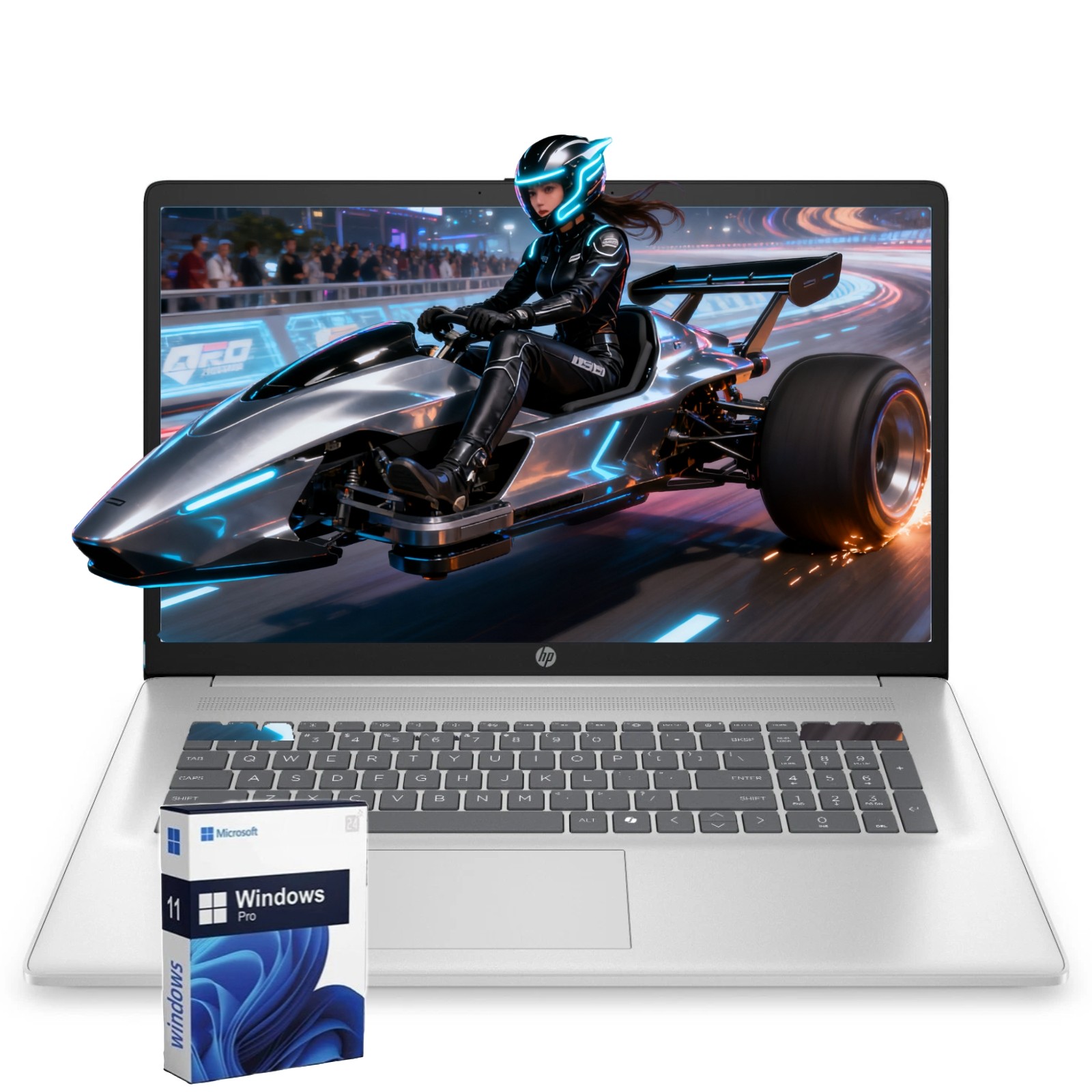 HP 17.3″ Laptop computer Win11Pro 2.7~4.3GHz AMD Ryzen 5-7430U UpTo 64GB RAM 2TB