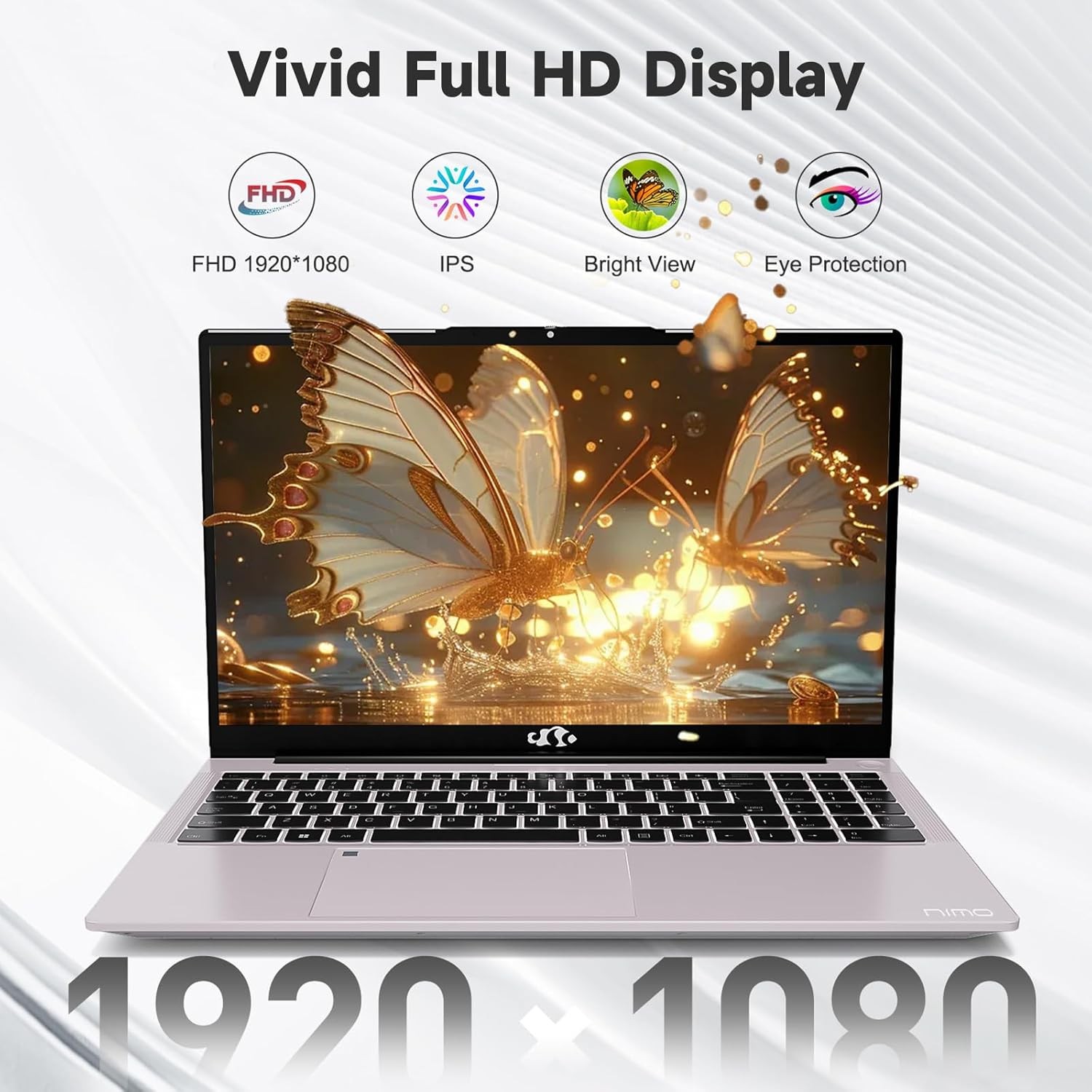 NIMO 15.6″ FHD IPS Laptop Core i3-1215U 8GB RAM 256GB SSD Backlit Keyboard