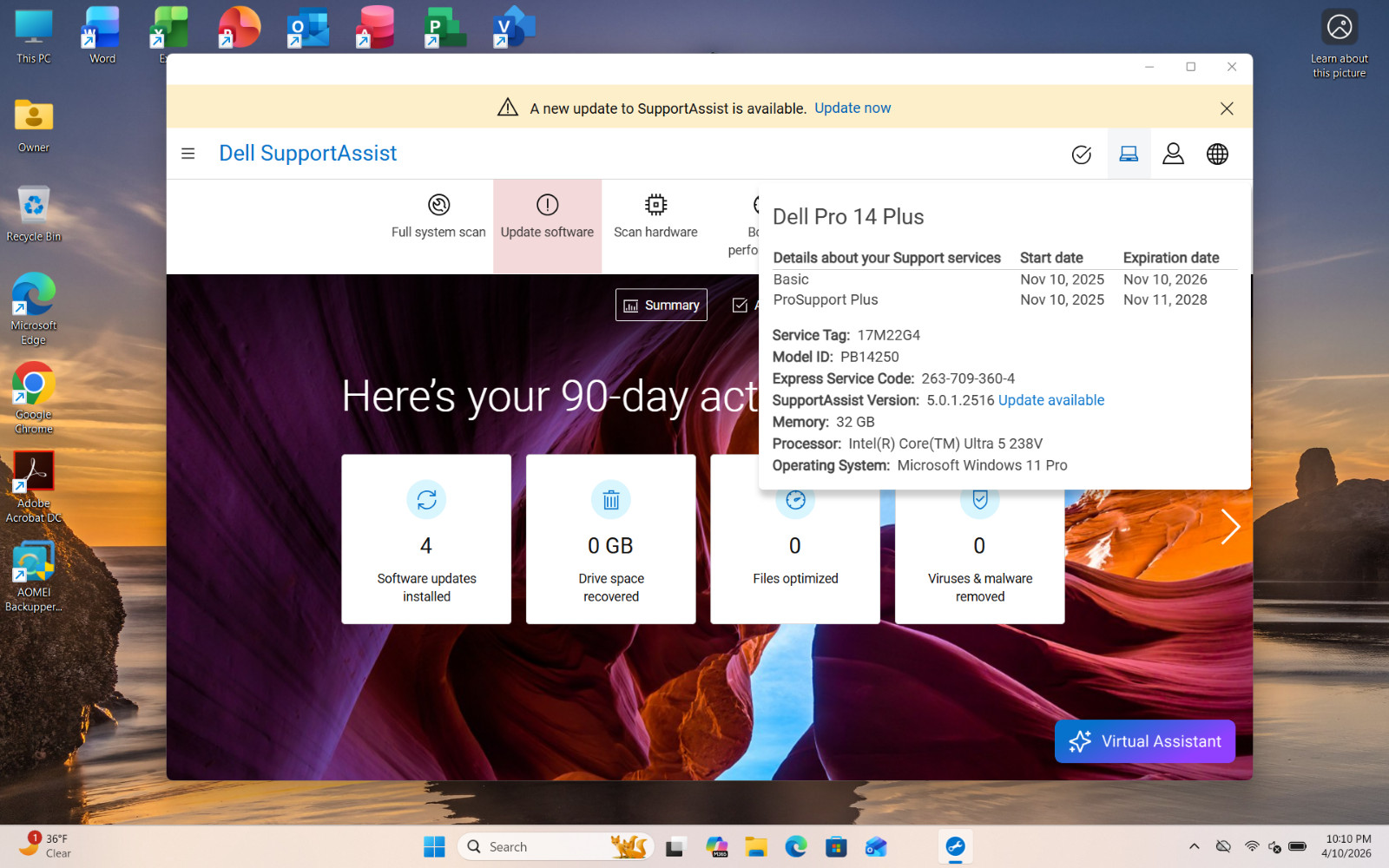 Dell Pro 14 Plus PB14250 Ultra 5 32GB RAM 512GB SSD – WIN11P – New Wtty 11/2028