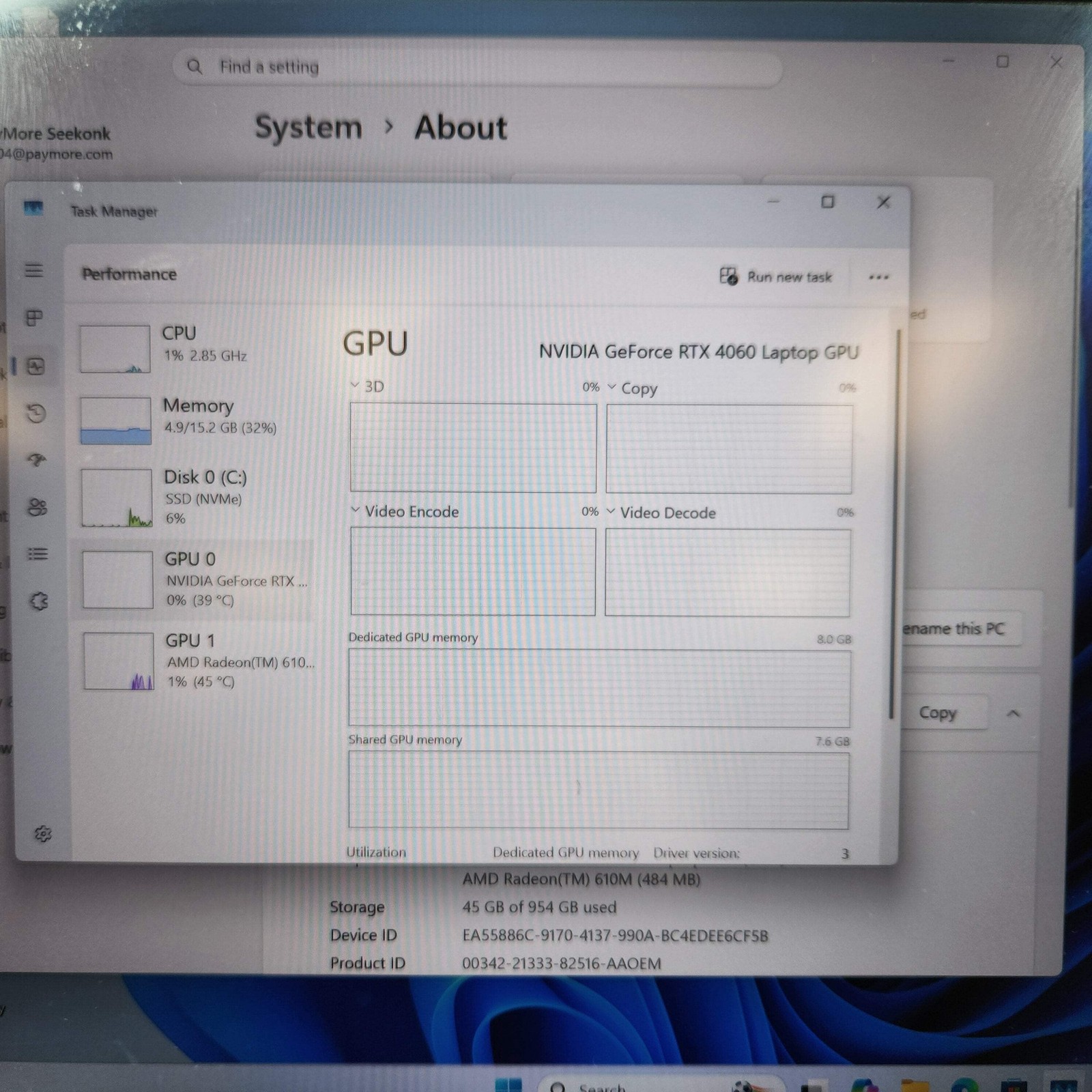 Asus ROG Strix G713P 17.3″ Ryzen 9 7845HX 16GB RAM 1TB SSD GeForce RTX 4060