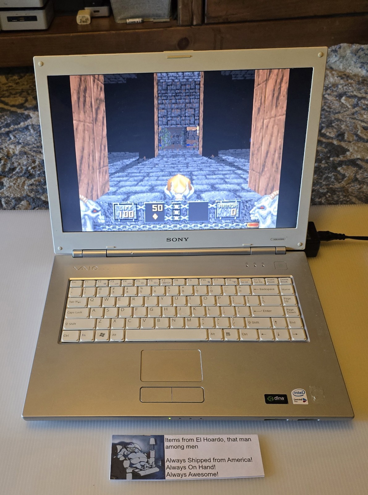 Sony Vaio VGN-N130G PCG-7T1L 512MB ram 80GB hdd 1.6ghz Core Duo Tested README
