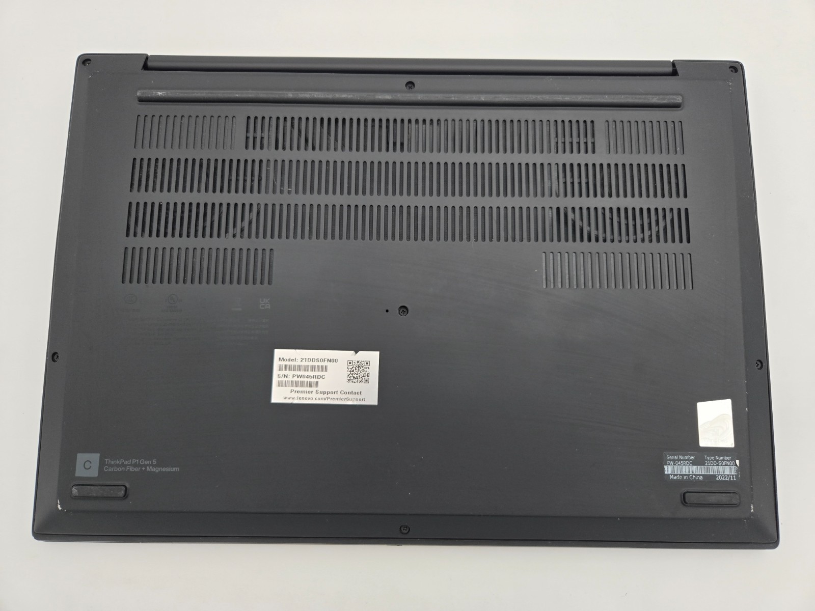 Lenovo ThinkPad P1 Gen 5 16″ WQXGA | A1000 | i7-12800H | 32GB RAM | 1TB SSD |