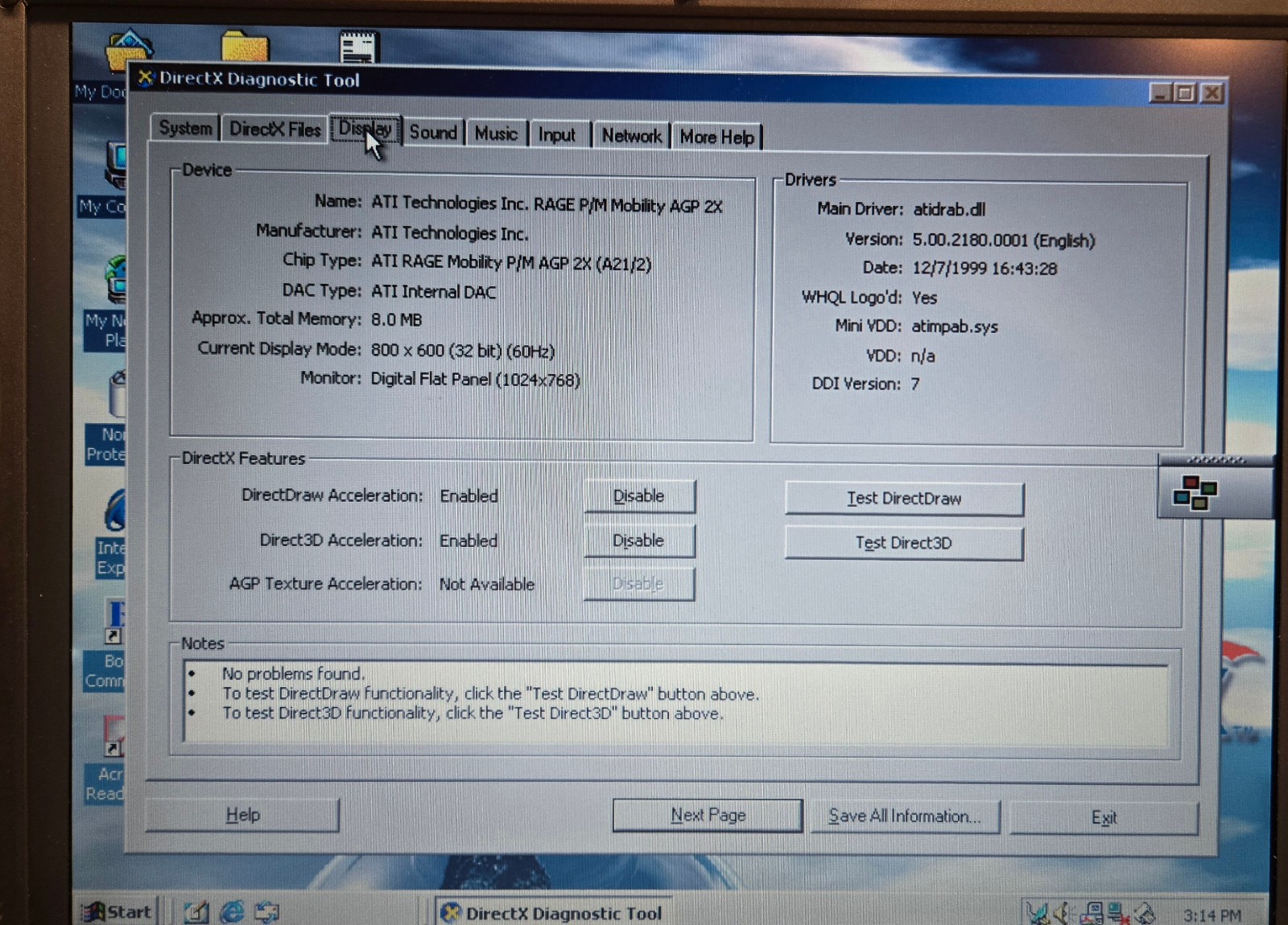 Vintage Systemax N20U (Intel Celeron @ 600 MHz, 196 MB RAM, Win2000)