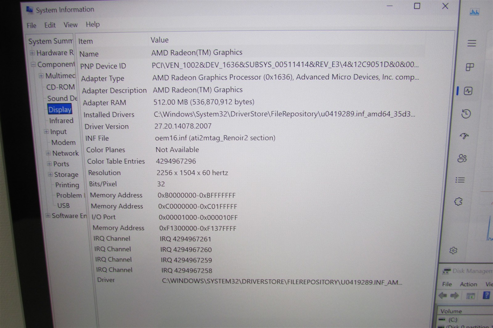 Microsoft Surface Laptop 4 1958 Ryzen 5 2.2GHz 8GB RAM 256GB 13.5″ Win 11 Home