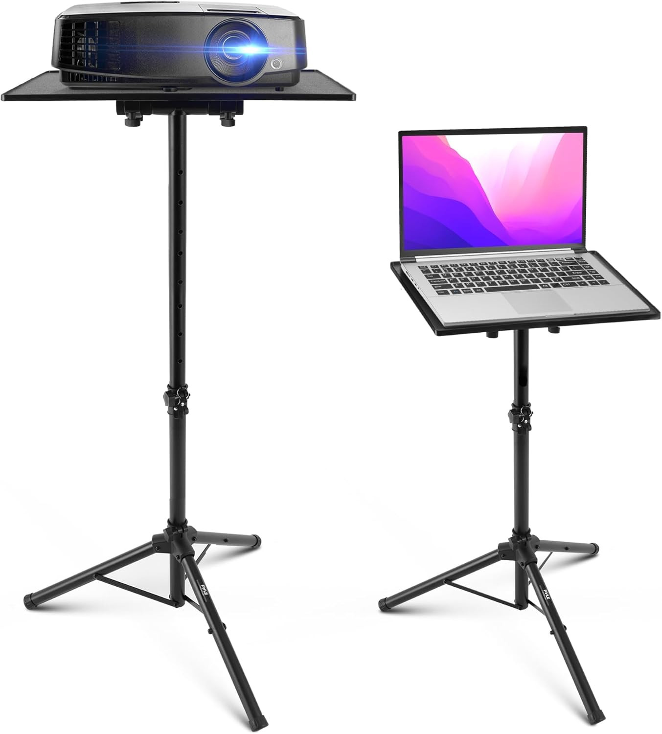 Laptop & Projector Stand, Tripod Stand with Adjustable Height 28″-50″, Portable