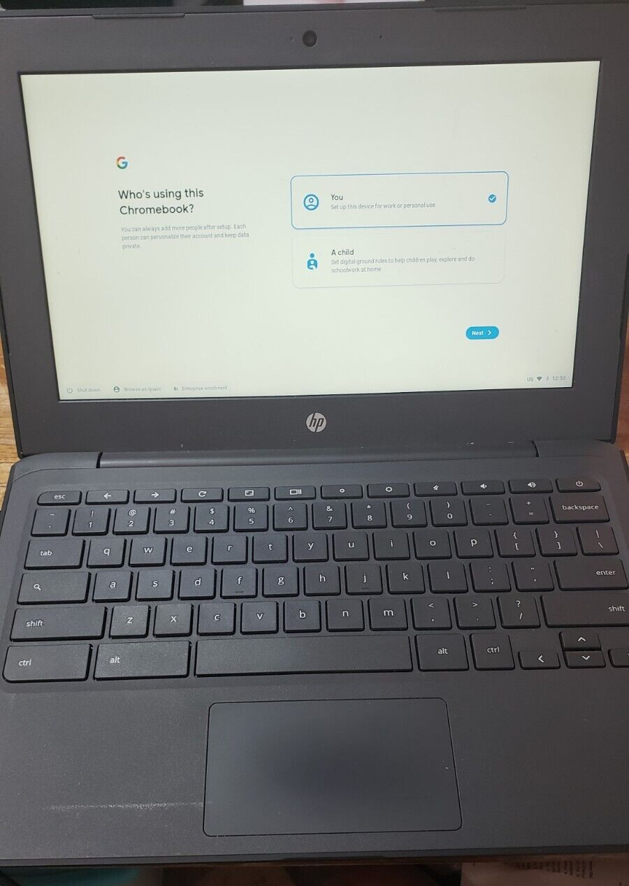 HP Chromebook 11 G6 EE N3350 1.60GHz 4GB RAM 16GB