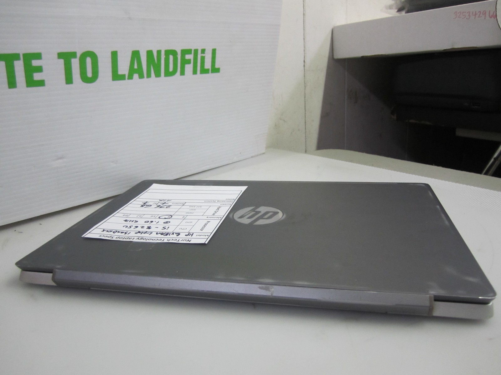 HP Pavilion 13-an0010nr i5-8265U 8GB 1.60GHZ 256GB M2SSD NO OS + AC LAPTOP READ~
