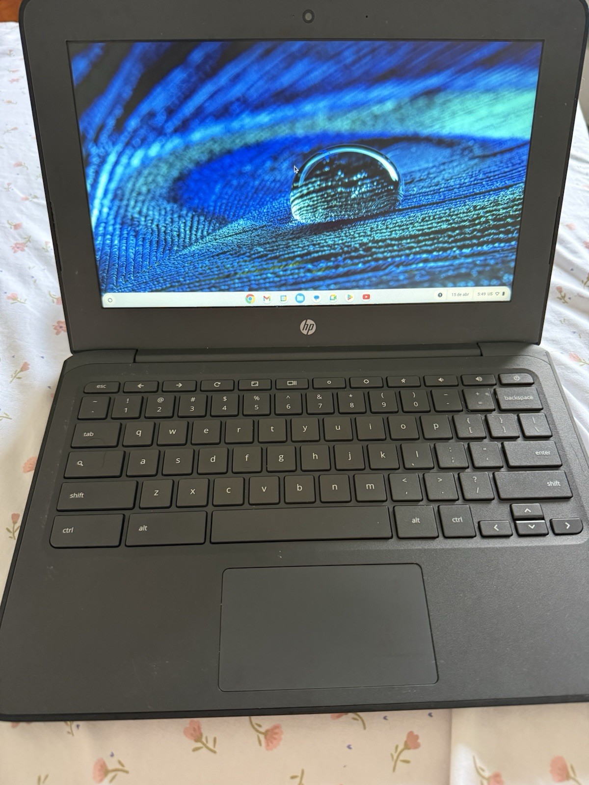 HP Chromebook 11.6in Intel Celeron Gray/Black Chrome OS Webcam w/Charger