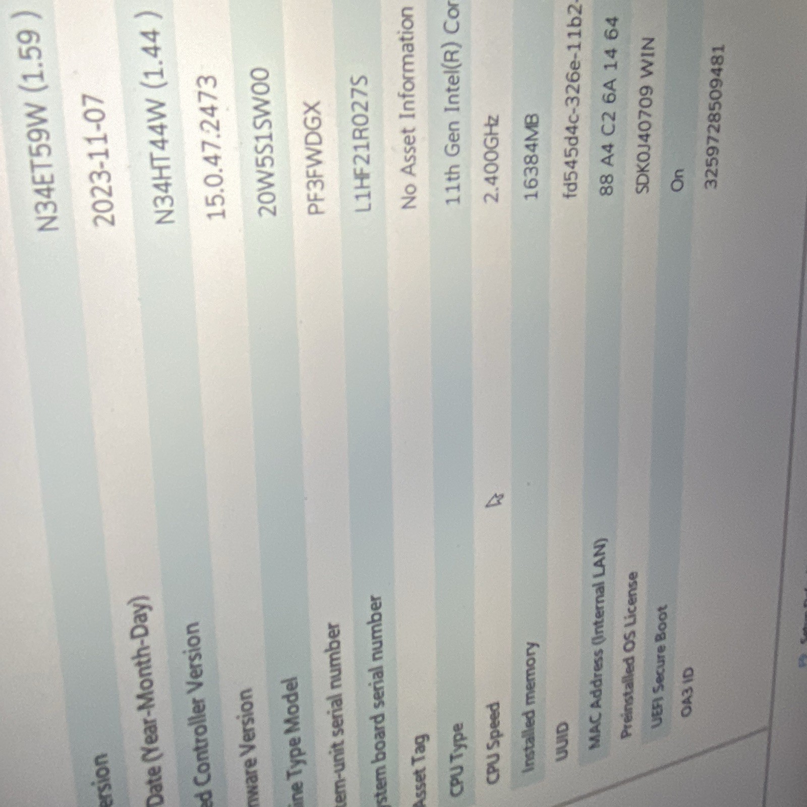 Lenovo ThinkPad L15 Gen 4 15.6″ i5 11th Gen 16GB no ssd
