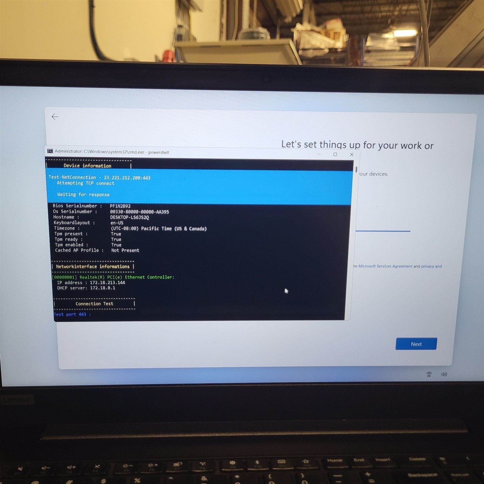 Scratched LCD Lenovo ThinkPad E590 Laptop Intel i5-8265U 1.6GHz 8GB 256GB w/OS