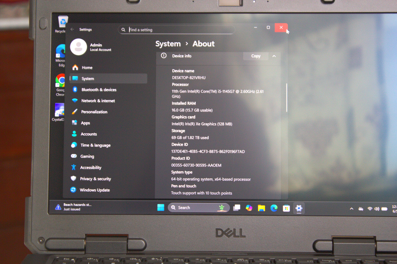 Dell Latitude 7330 Rugged Extreme i5-1145G7 New 2TB SSD 16GB RAM Fingerprint