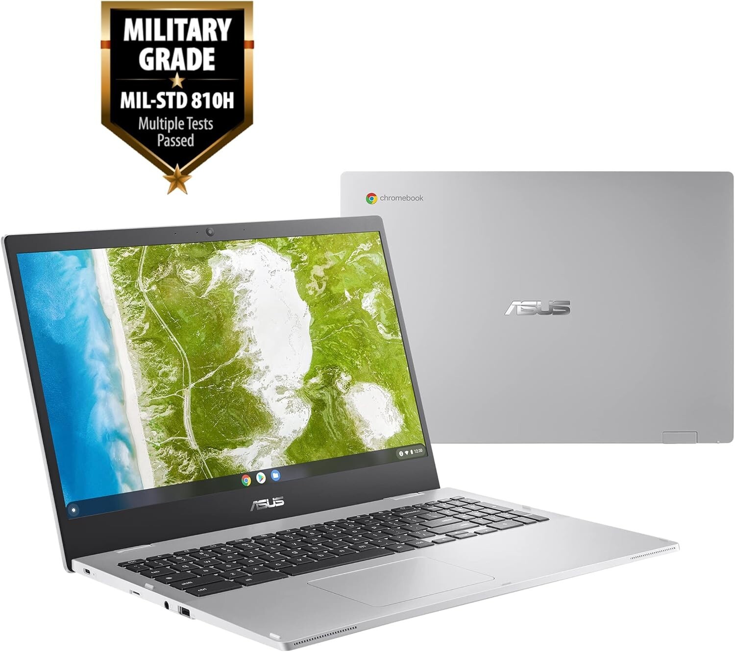 ASUS Chromebook CX1, 15.6″ FHD Celeron N3350 64GB eMMC 8GB Chrome OS Silver NEW