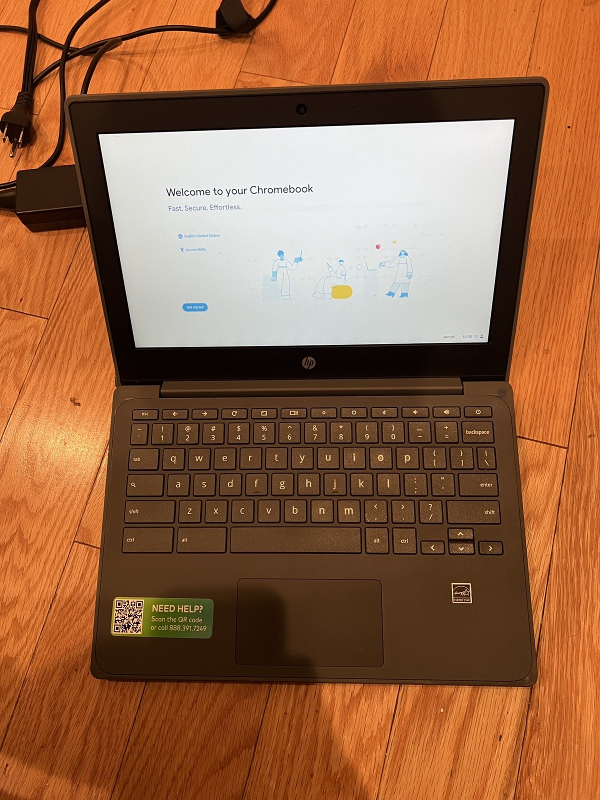 HP Chromebook 11A G8 EE 11.6″ AMD A4 4GB 32GB eMMC Chrome OS Gray