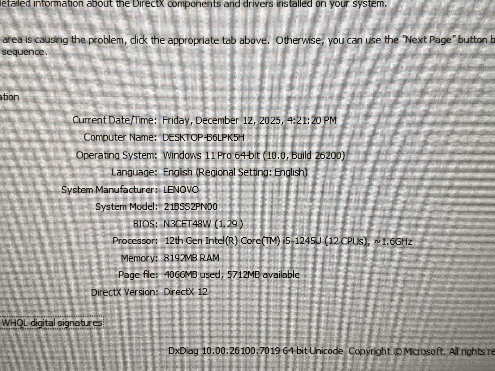 Lenovo ThinkPad T14s Gen 3 14″FHD+ i5-1245U 1.6GHz 8GB 256GB SSD WRNTY-03/26 +PA