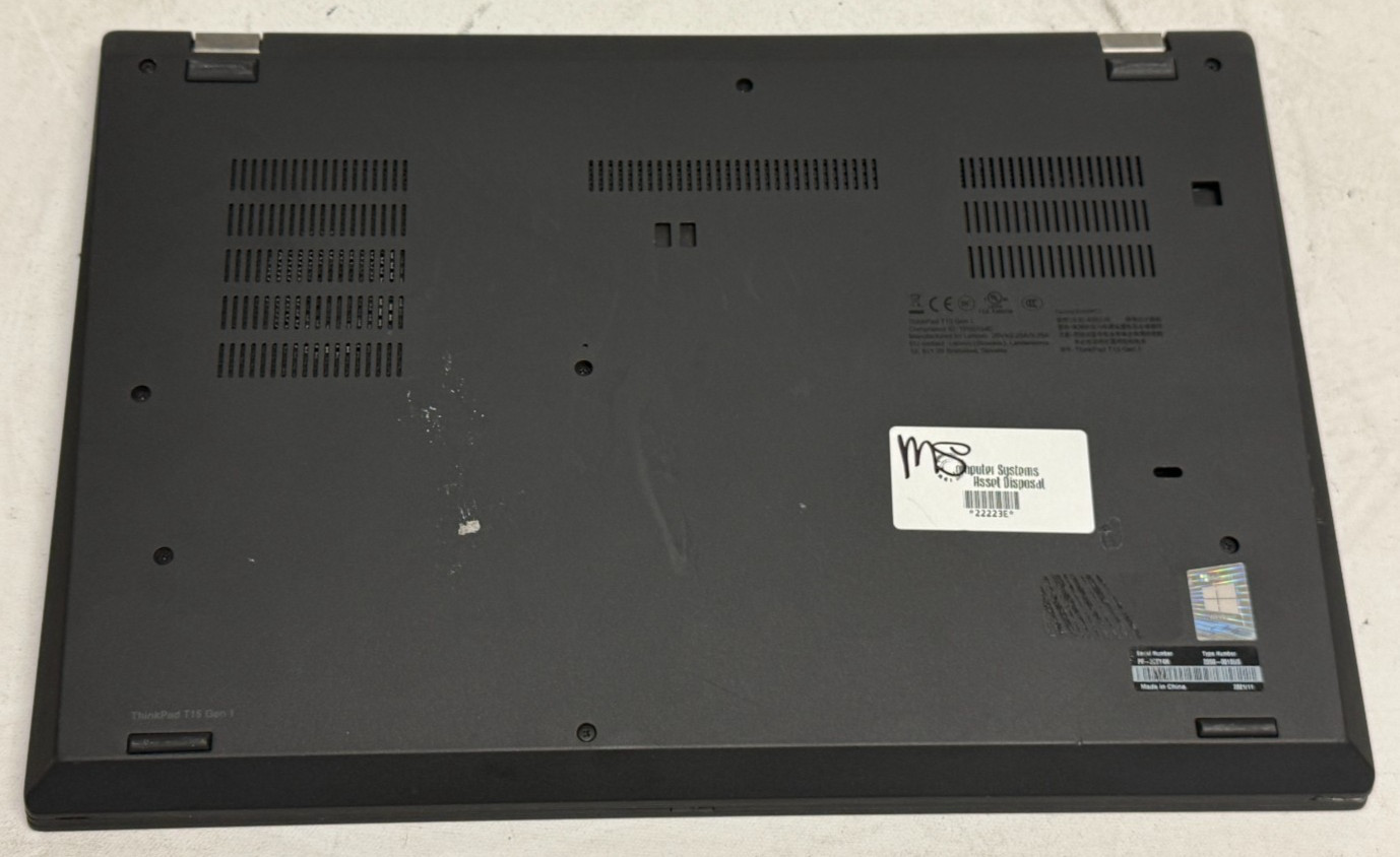 Lenovo ThinkPad T15 15.6″ (i7-10510u – 16GB RAM – 256GB SSD – Win11Home)