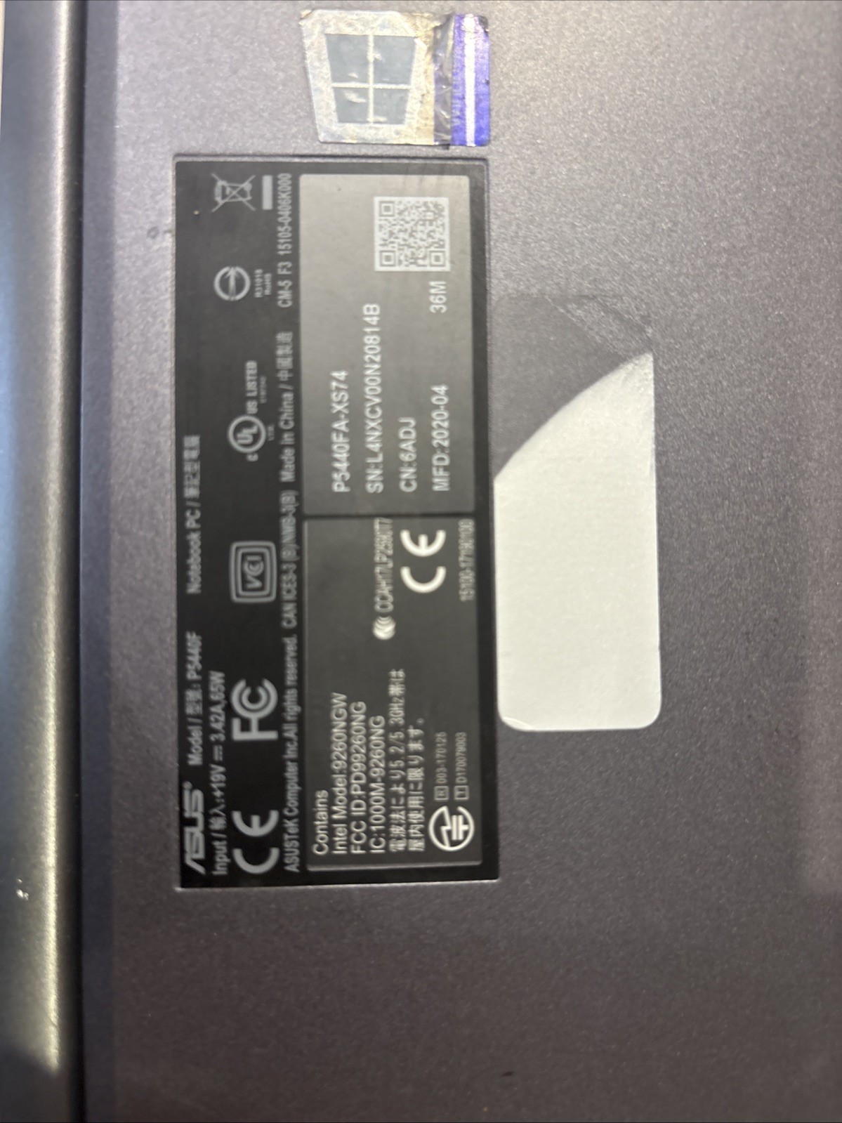 Asus ExpertBook P5440F 14″ Core i7 8th Gen Complete Untested Make Offer