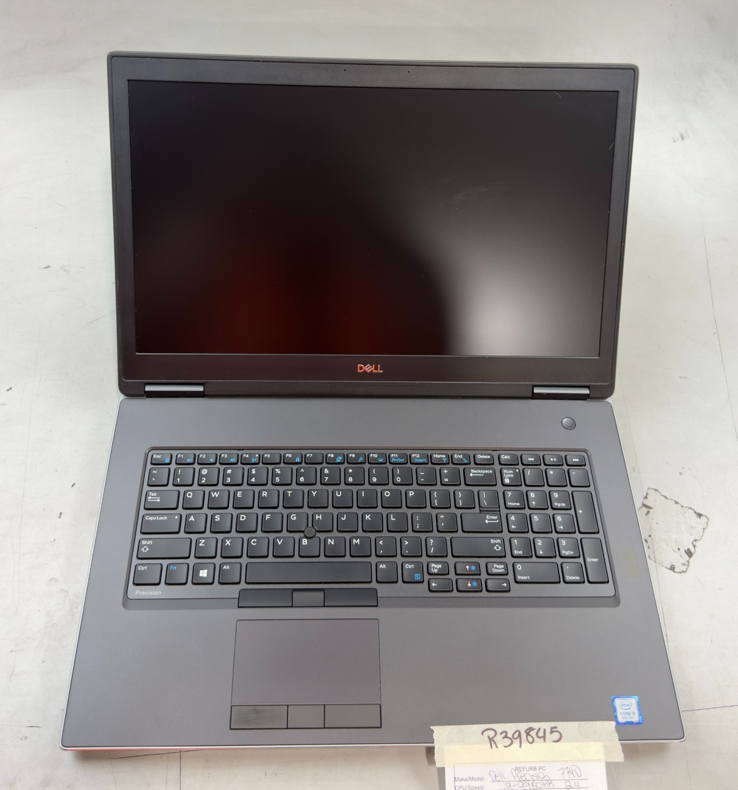 (Lot of 2) Dell Precision 7740 i9-9980HK / 32GB RAM / RTX 3000 / NO SSD -RL6060