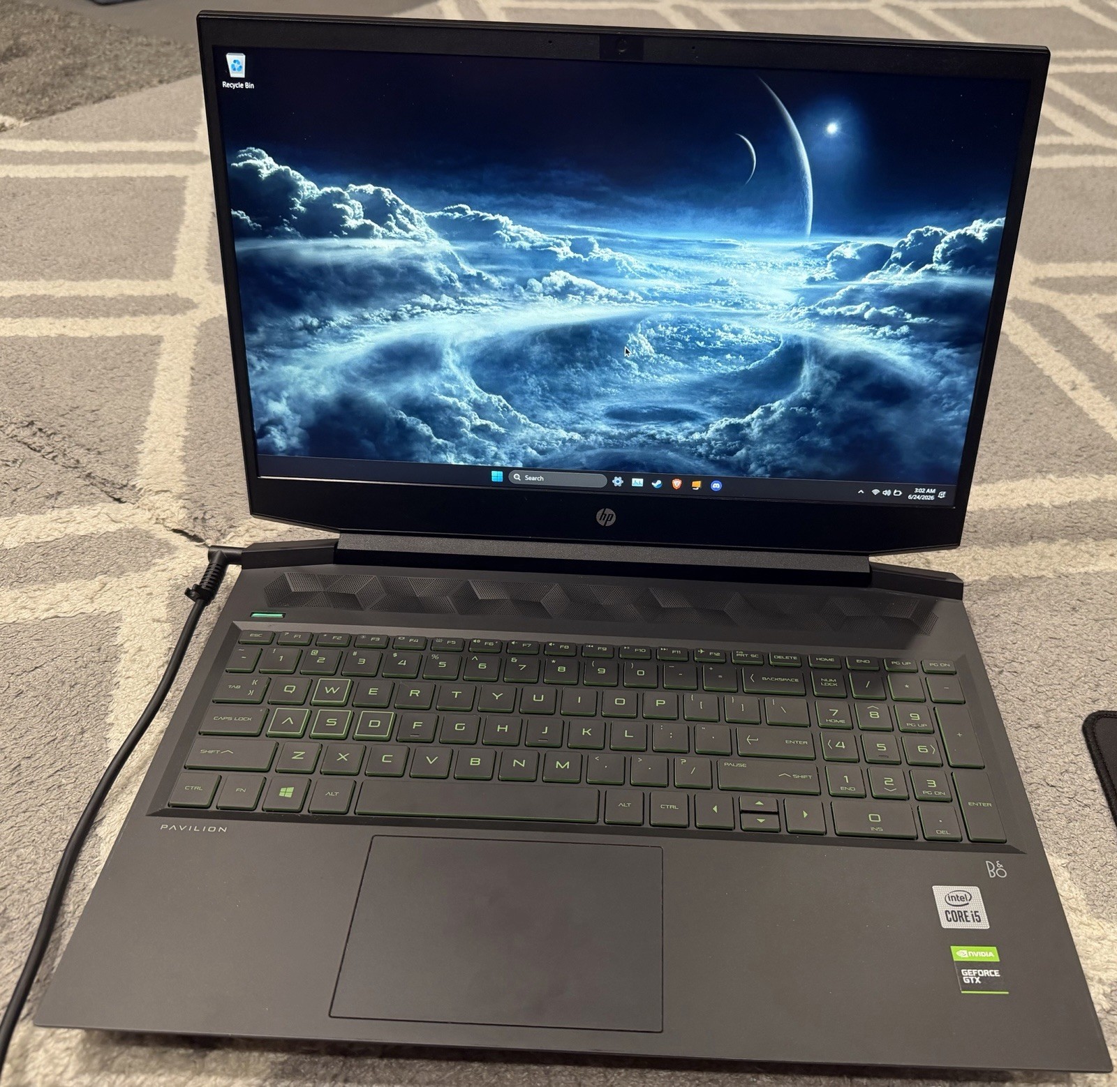 HP Pavilion 16-a0032dx 16.1 Game Laptop/i5-10300H/16GB/1TB SSD/GTX 1660 Ti/W11