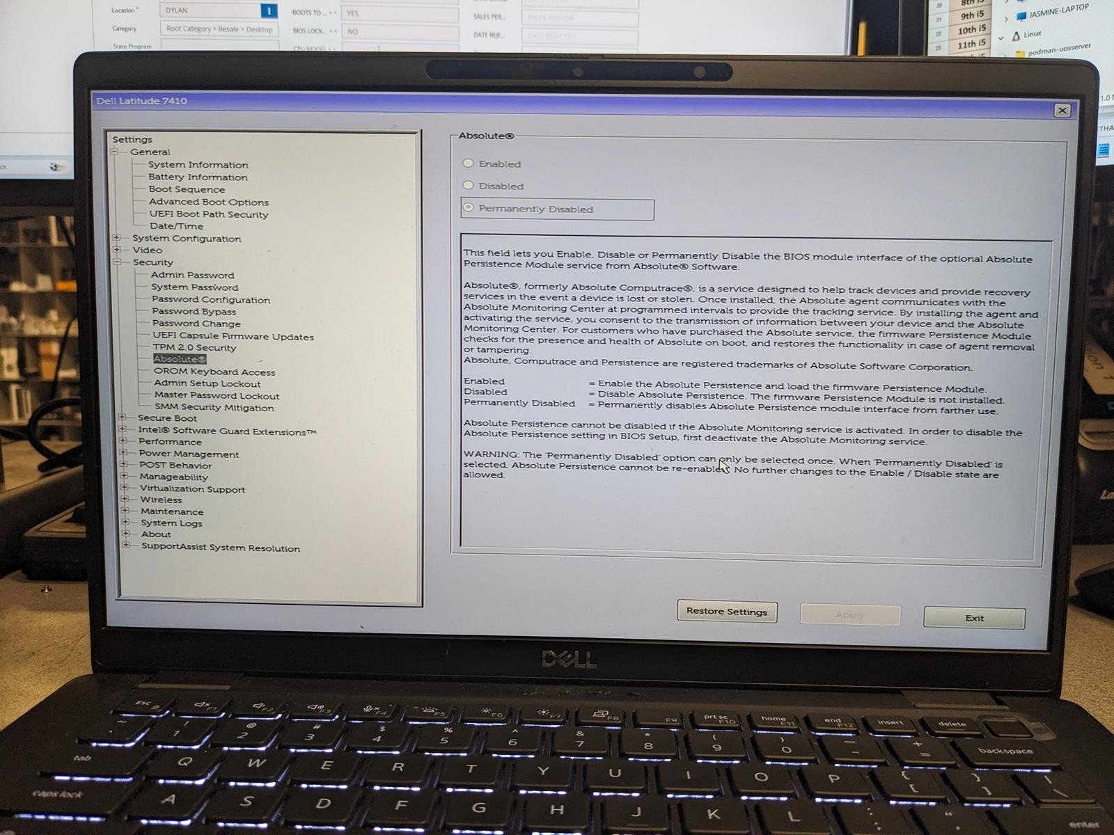 DELL LATITUDE 7410 i7-10610U @ 1.80GHz, 16GB RAM, NO HDD/OS