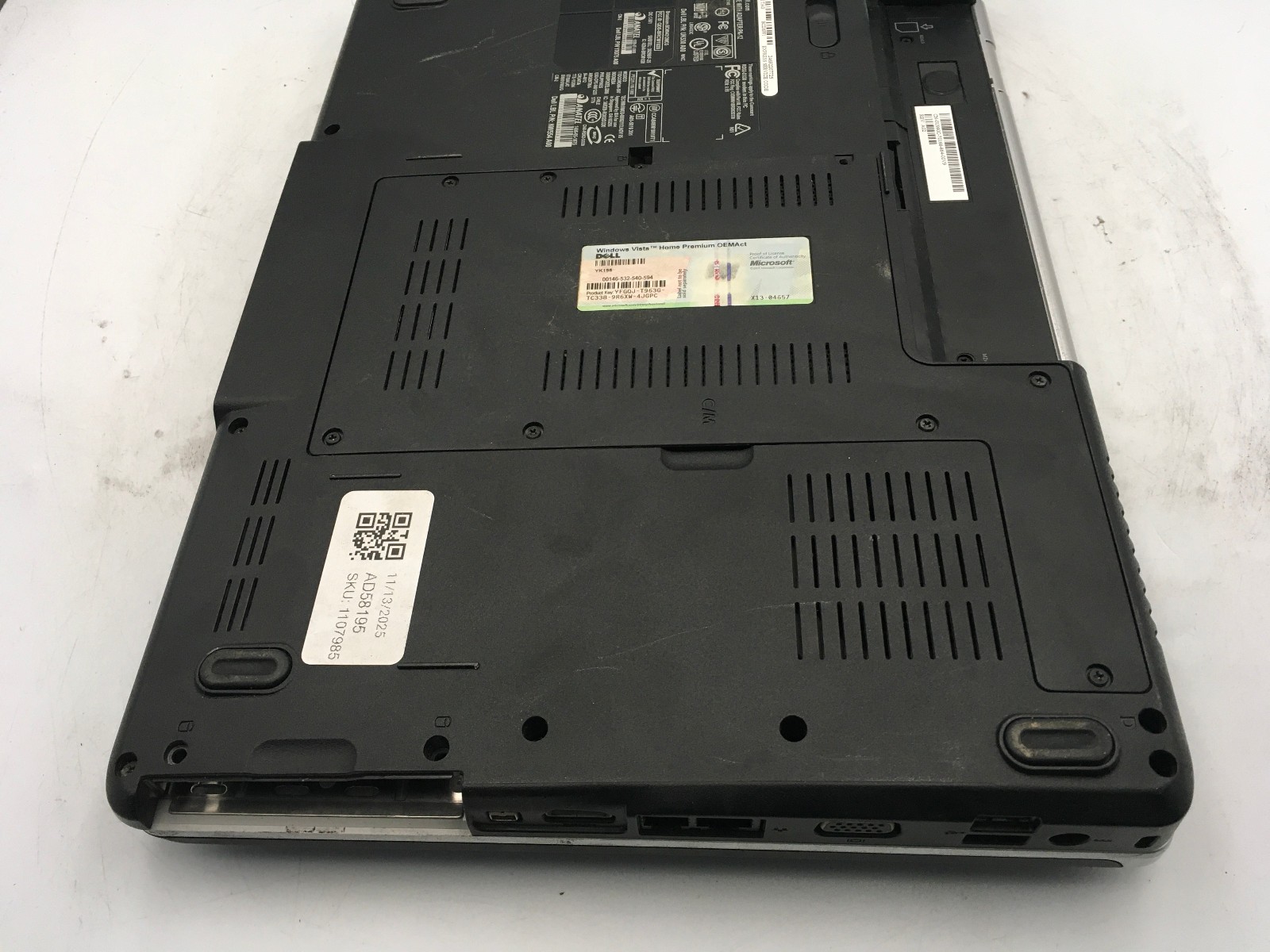 DELL INSPIRON 1525 – BOOTS TO BIOS – INTEL CORE 2 DUO – 3GB RAM – 15″ – READ -BB