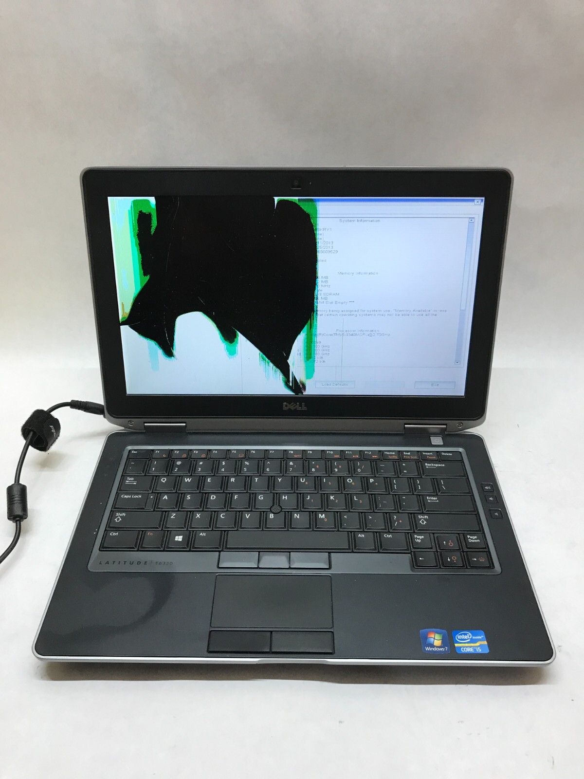 Dell Latitude E6330 13″ Intel Core i5-3340 NO RAM NO HDD/OS For Parts Cracked DW
