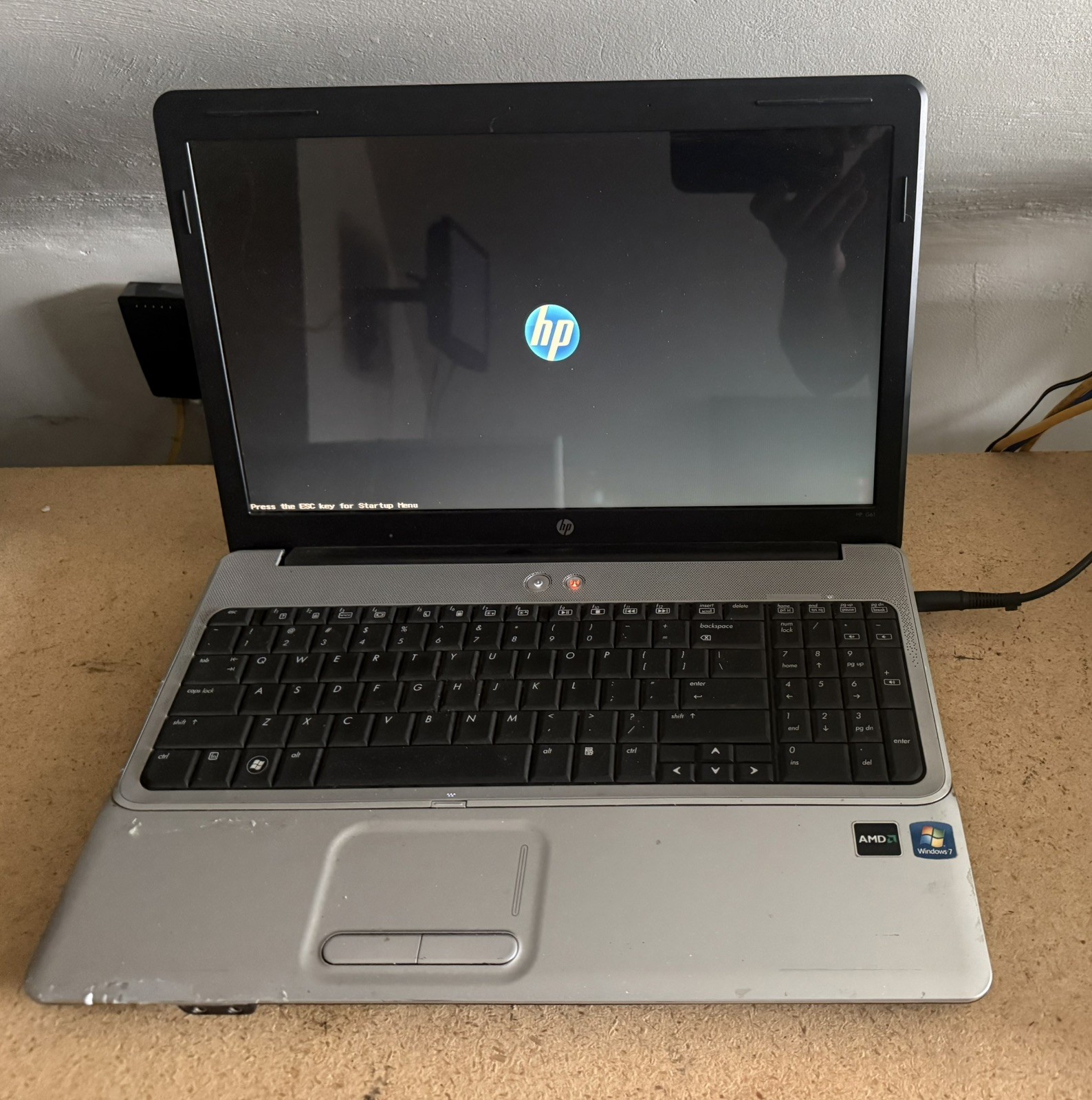 HP G61-429WM AMD Sempron M120 2100MHz 4 GB RAM NO HDD, NO Battery, NO Power Cord