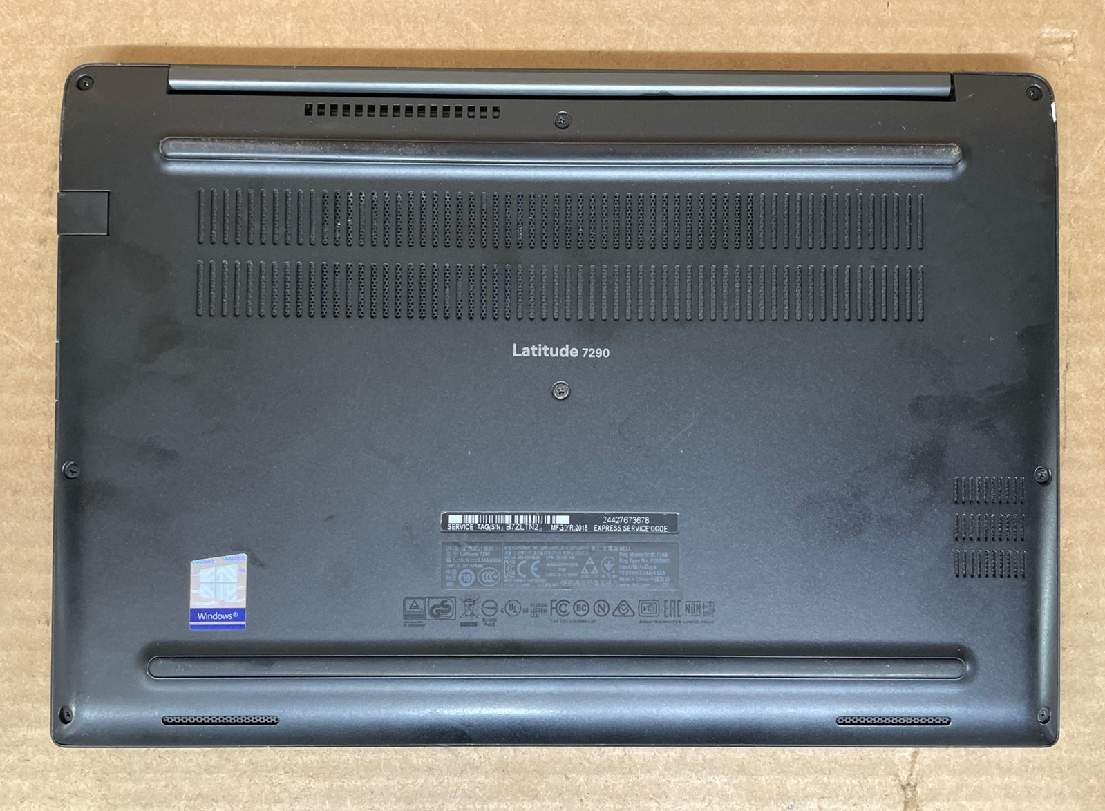 Dell Latitude 7290, Intel Core i5-8350U, Power On, No Boot, No RAM | FOR PARTS