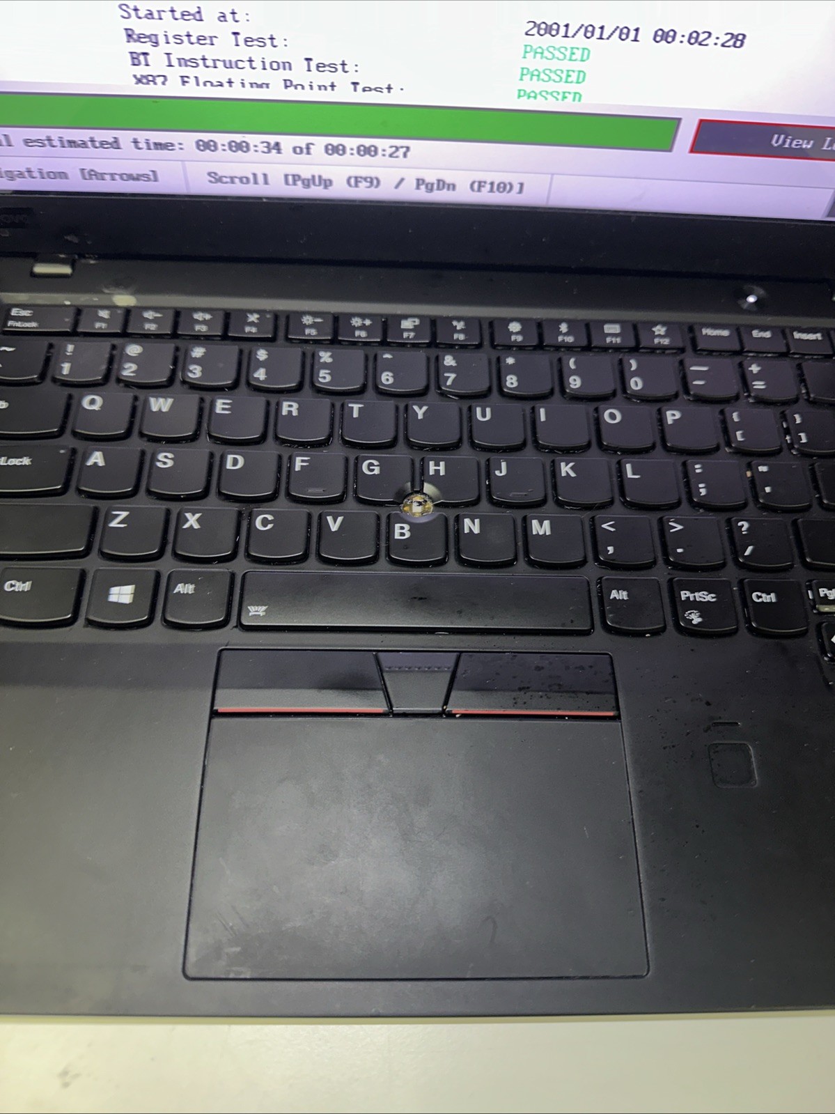 Lenovo ThinkPad X1 Carbon Gen 6 i7‑8650U NO RAM NO SSD Rubber Trackpad MISSING