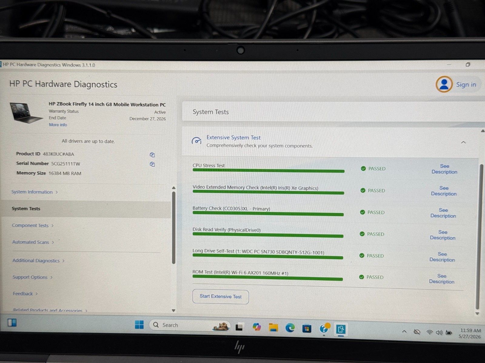 HP ZBook Firefly G8 14″ Intel Core i7-1185G7 3.0 GHz 16GB RAM 512GB M.2 Laptop
