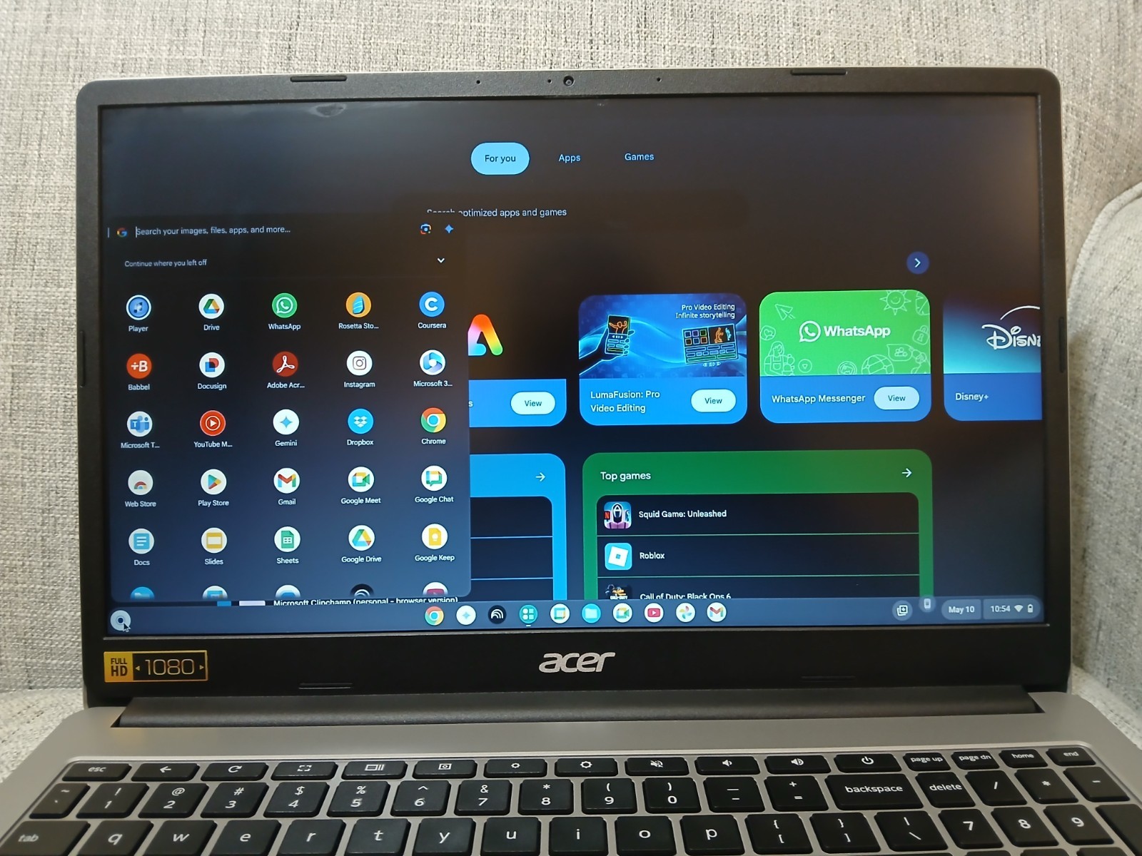 Acer Chromebook 315 CB315-4H 15.6″ FHD Intel Celeron Chrome OS Laptop Silver