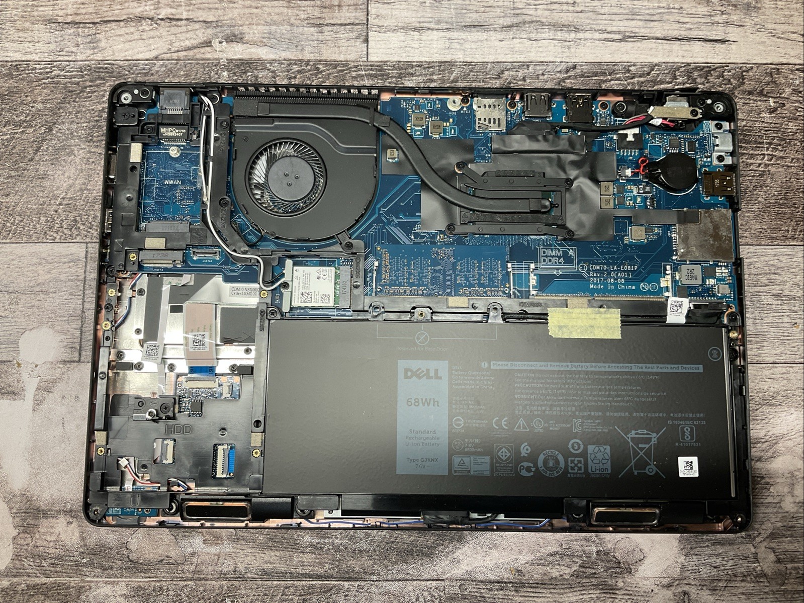 Lot of 5 Dell Latitude 5480 / i5 6th Gen / No RAM / No SSD / J6