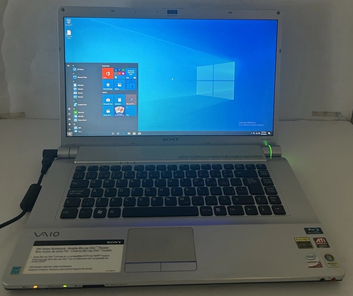Sony PCG-3F1L VGN-FW300/355J 16.4″Intel Core 2Duo P8600 2.4GHz 4GB Ram-250GB HDD