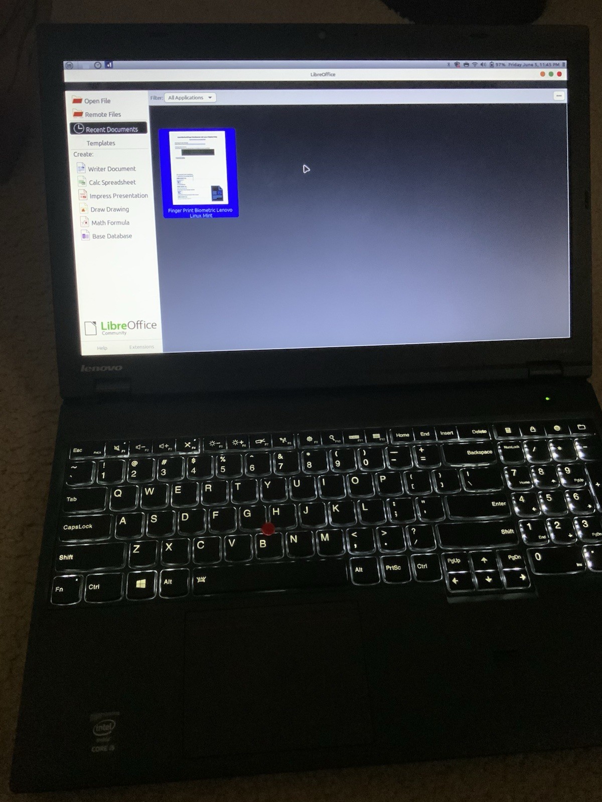 Lenovo ThinkPad T540p 15.6″ Core i5 2.8GHz 12GB RAM 512GB SSD Linux Mint 2026