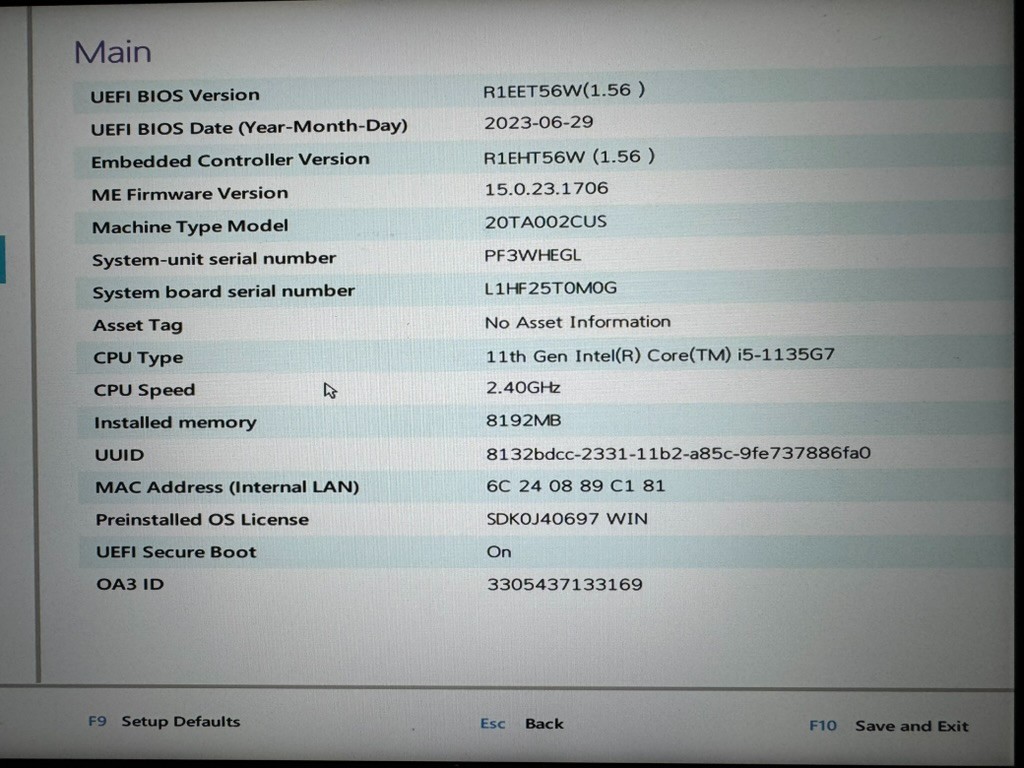 Lenovo ThinkPad E14 Gen 2 Laptop Intel Core i5-1135G7 8GB RAM – No SSD