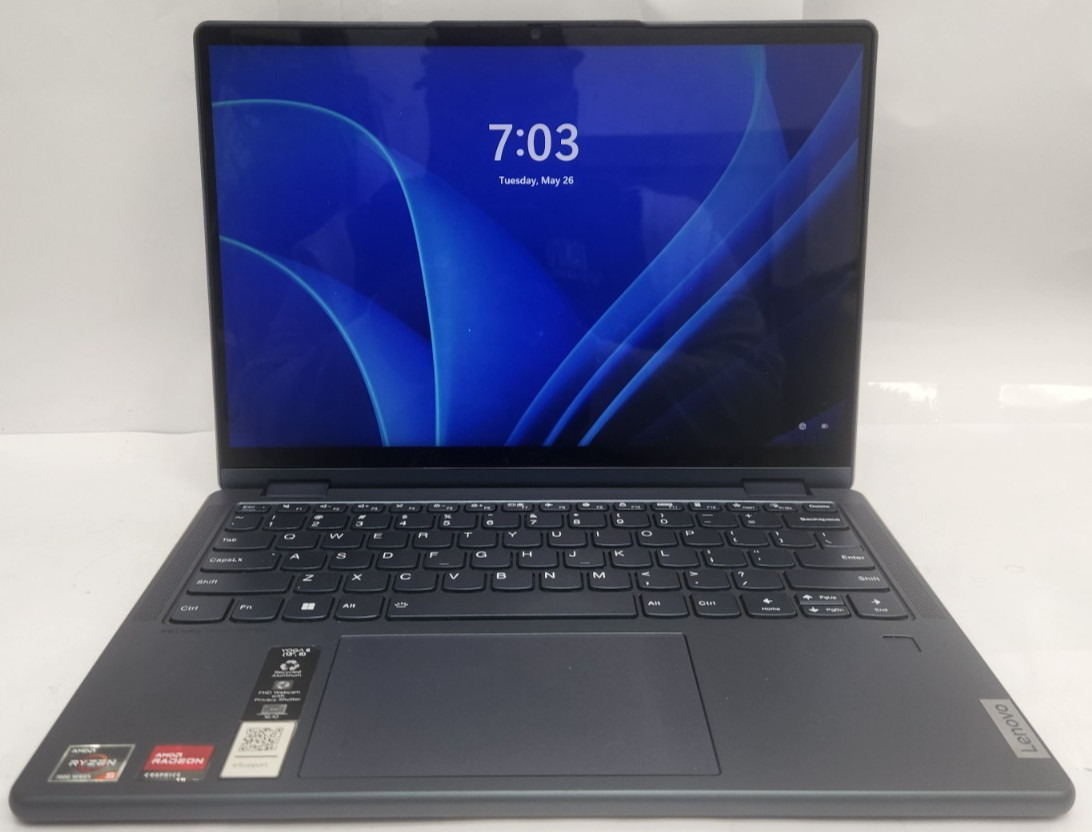 Lenovo Yoga 6 13ABR8, AMD Ryzen 5 7th Gen, 8GB RAM, 256GB SSD, Win 11 Pro
