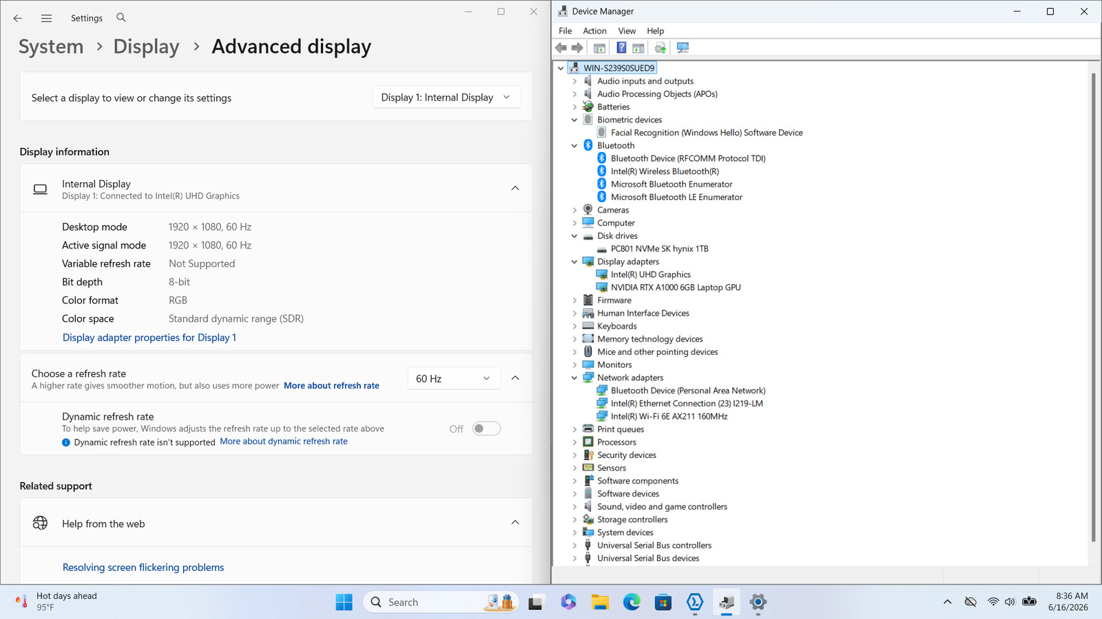 Dell Precision 3581 15.6 i7-13800H 32GB 1TB RTX A1000 W11P Workstation