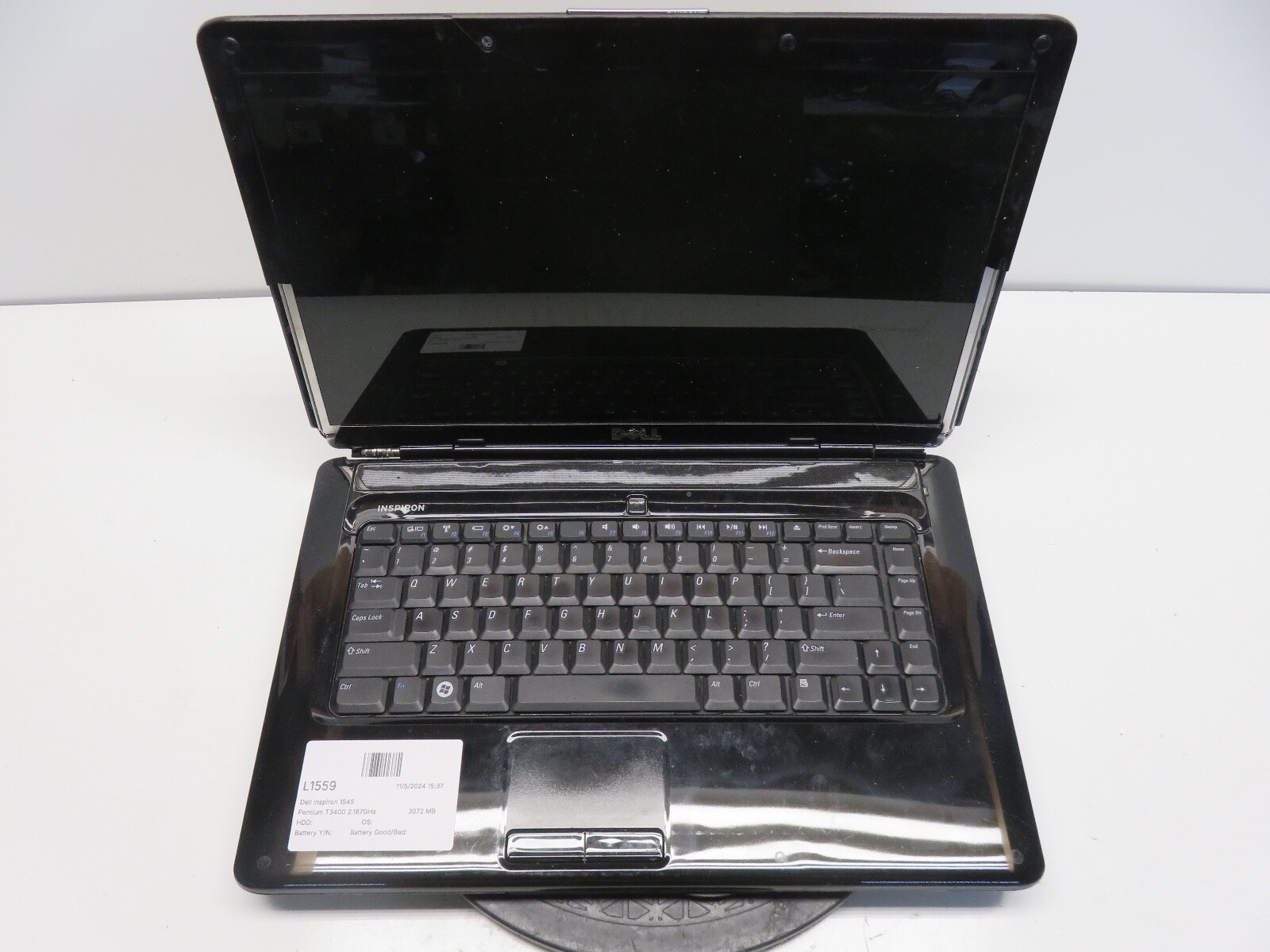 Dell Inspiron 15-3567 Intel i3-7100U 2.4GHz 8192 MB NO HDD No Batt