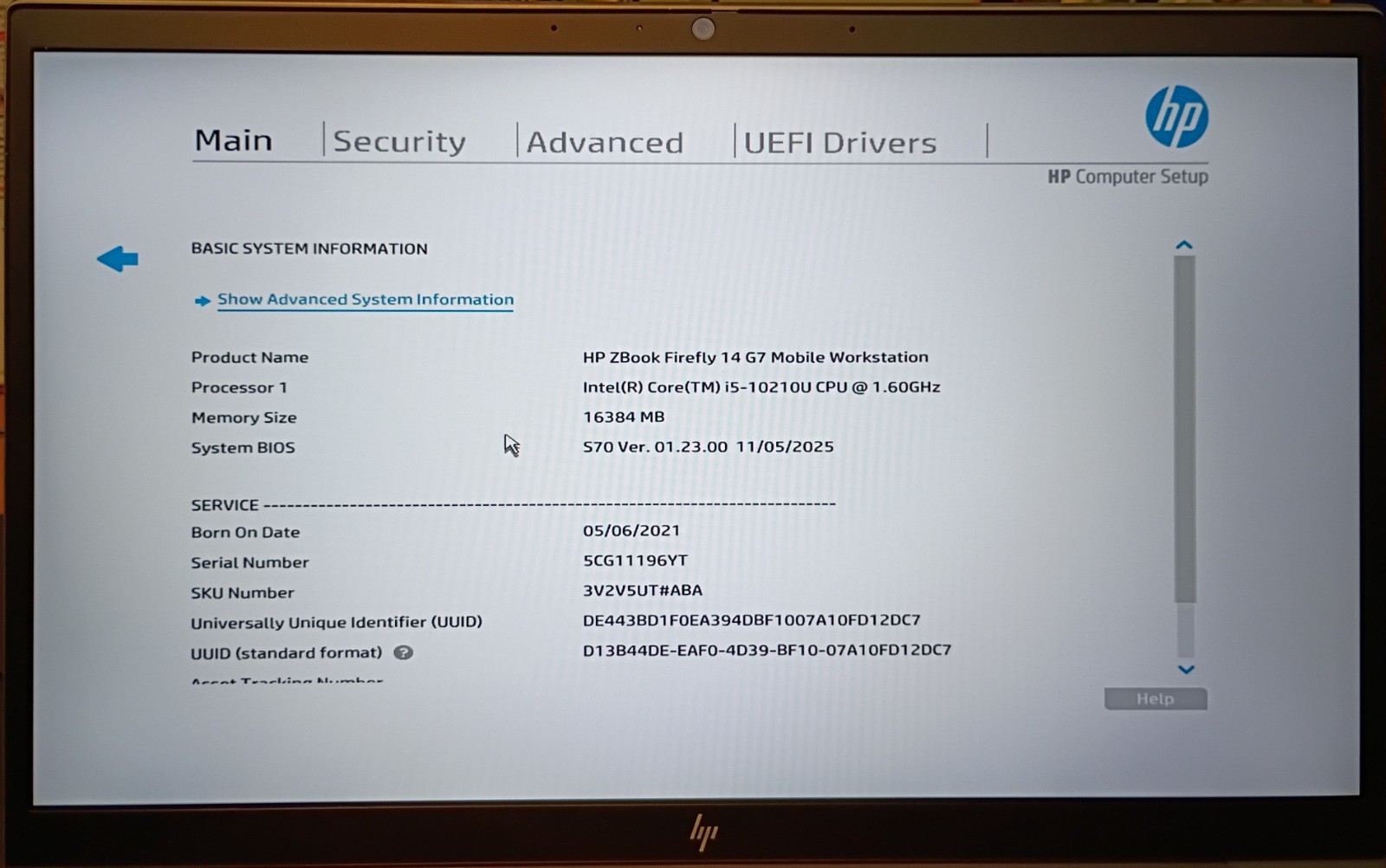 HP ZBook Firefly 14 G7 – i5-102010U/1.6GHz-16GB-NEW 512GB-Office 2010-Win 11 PRO