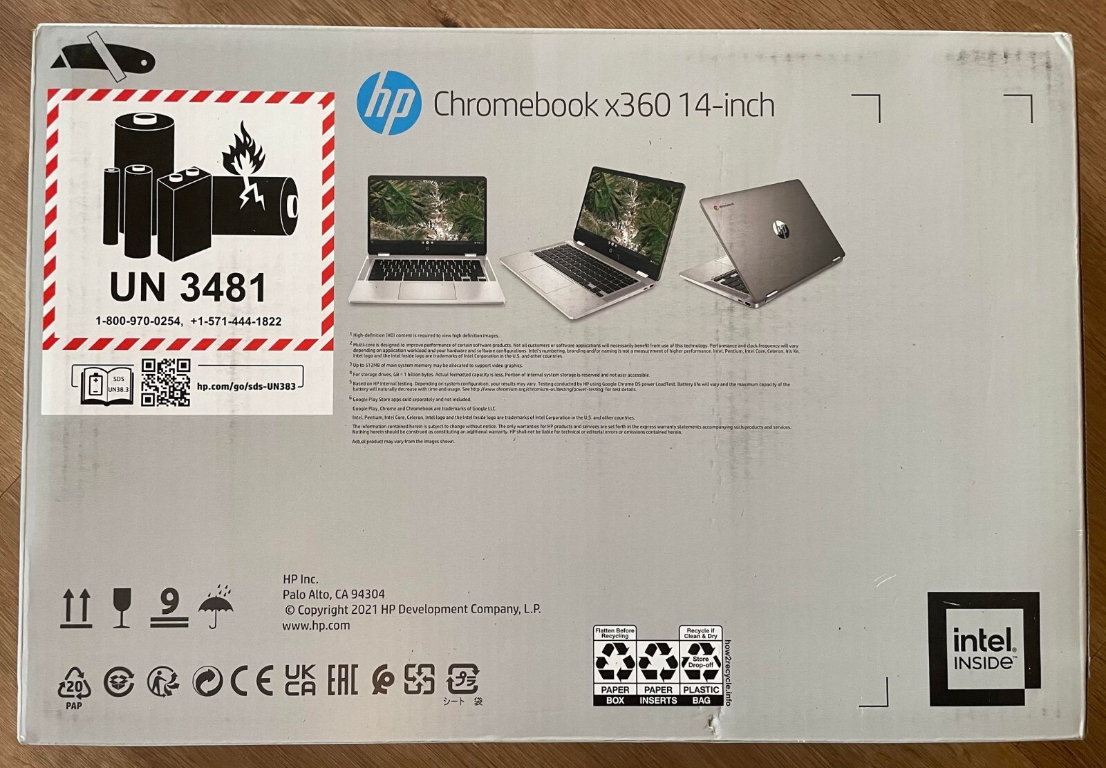 HP CHROMEBOOK x360 14″ CONVERTIBLE 2-in-1 – 64GB eMMC, INTEL 1.1GHz, 4GB RAM NEW