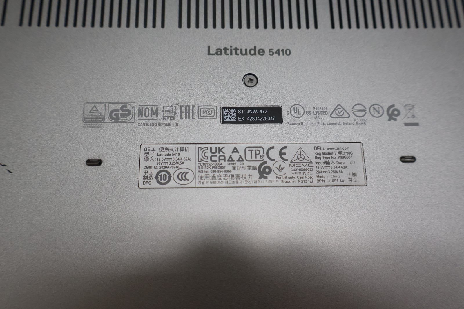 Dell Latitude 5410 14″ i7-10610U 1.80Ghz 16GB RAM 256GB NVME SSD W11 w/adapter